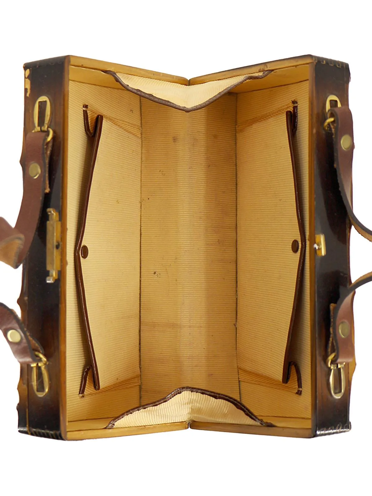 1950s Vintage Woven Bamboo Tiki Style Bag