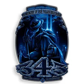 343 9/11 Never Forget Firefighter Decal