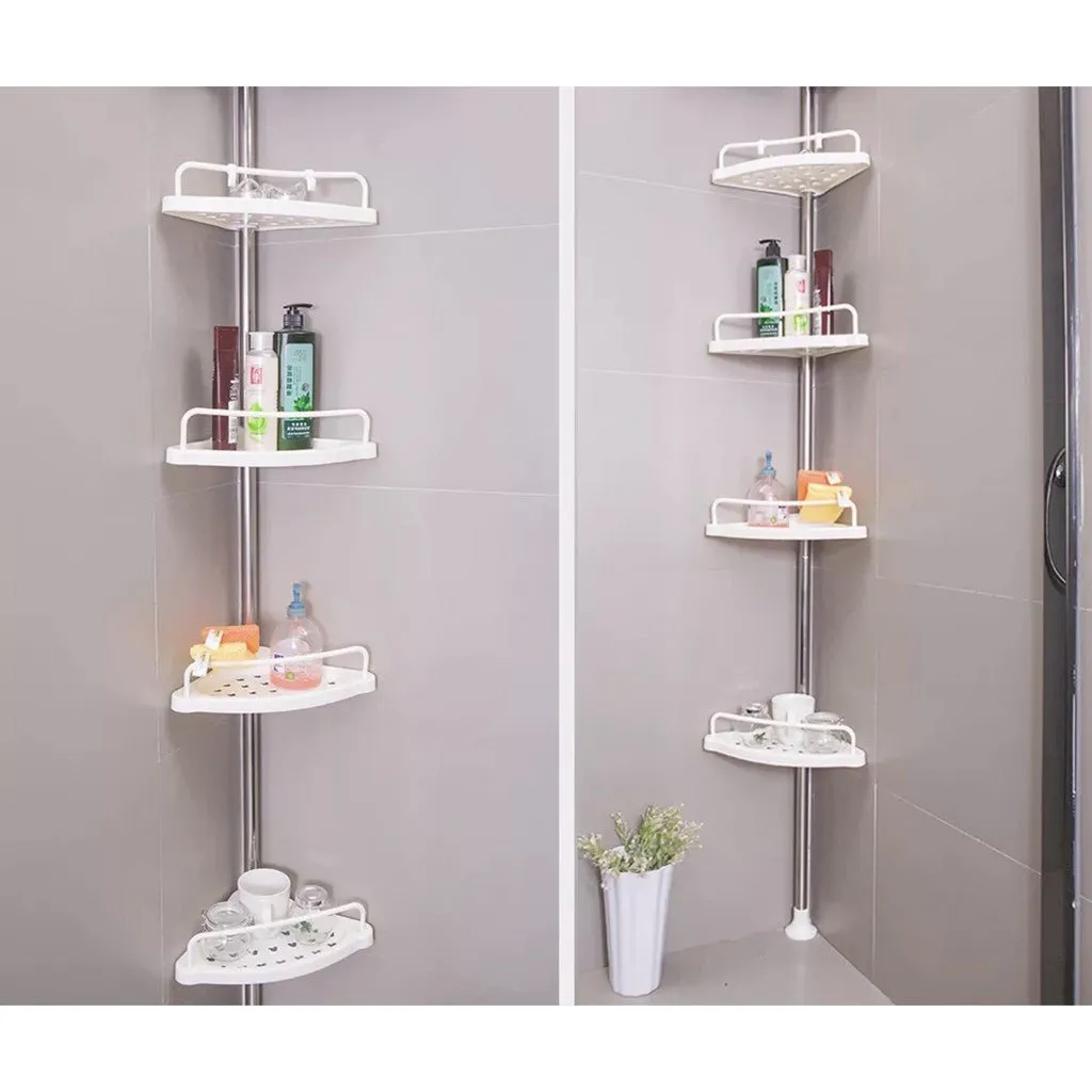 4 Tier Adjustable Shelf Bathroom Organizer