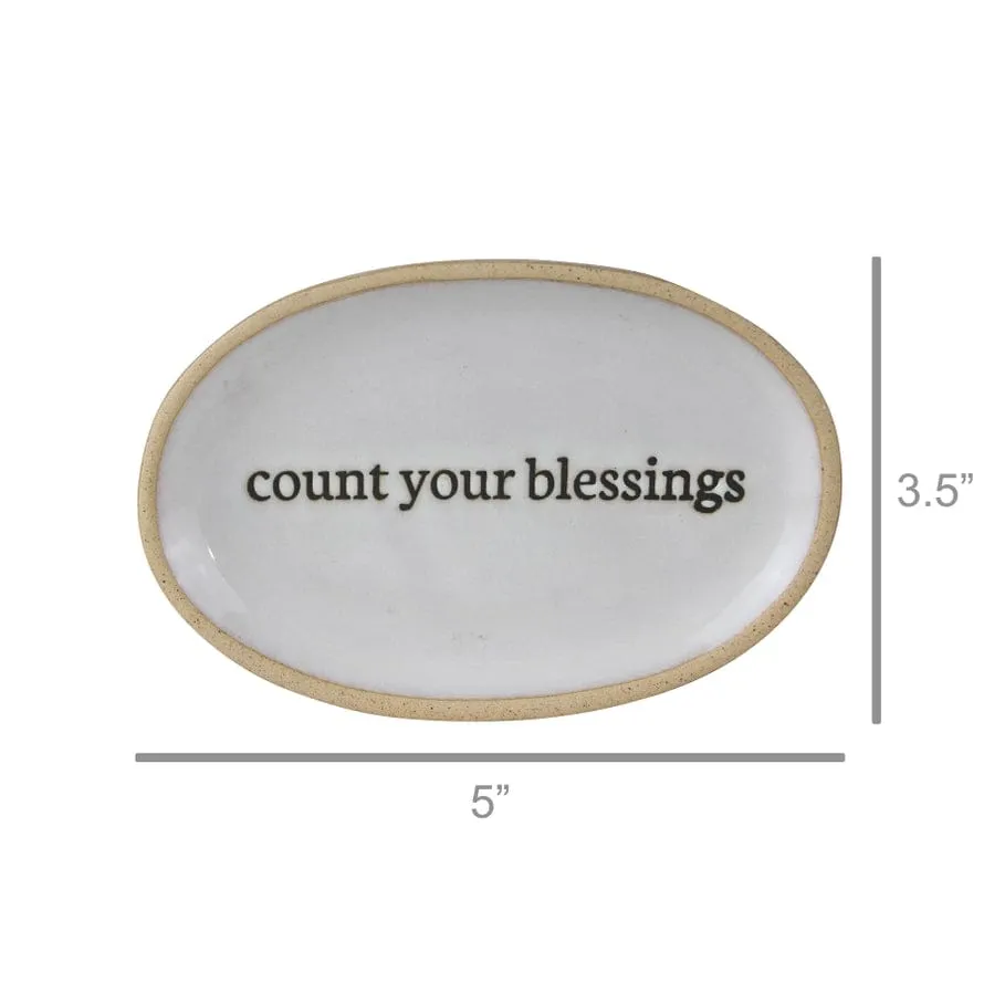Affirmation Tray - Count Your Blessings