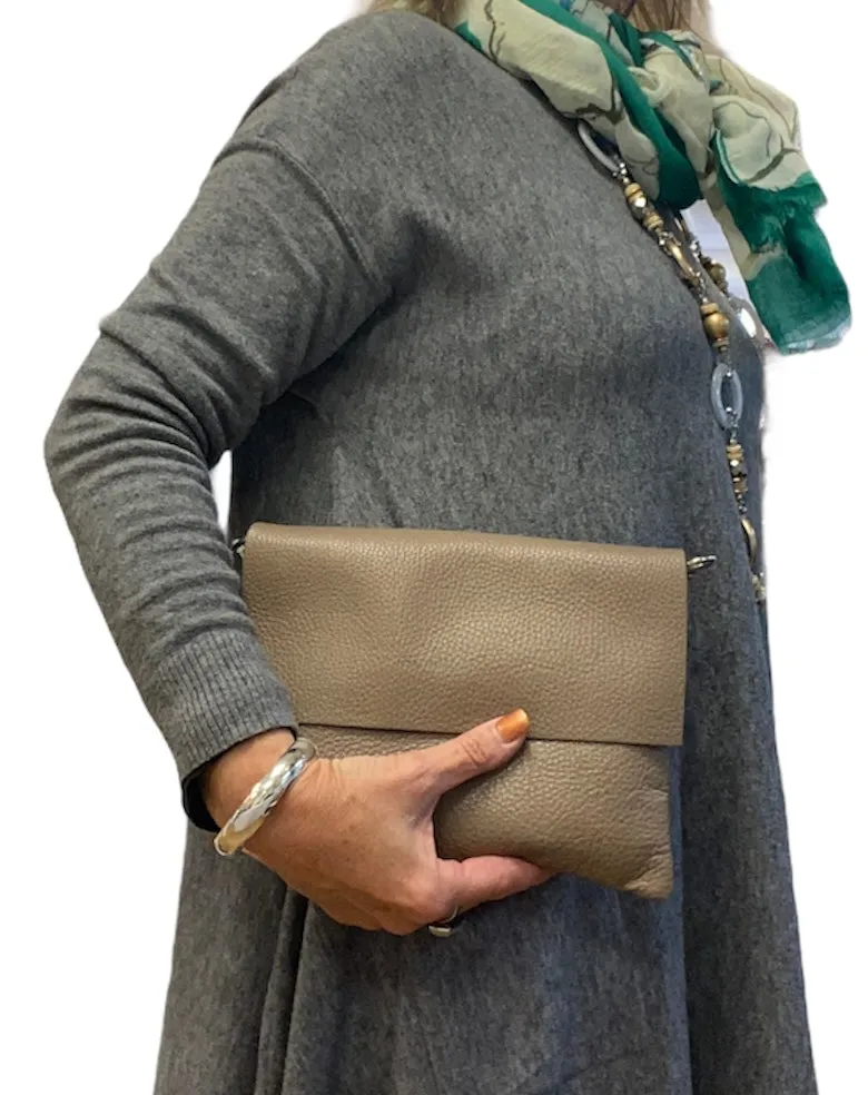 AMELIA  Italian leather clutch/cross body bag