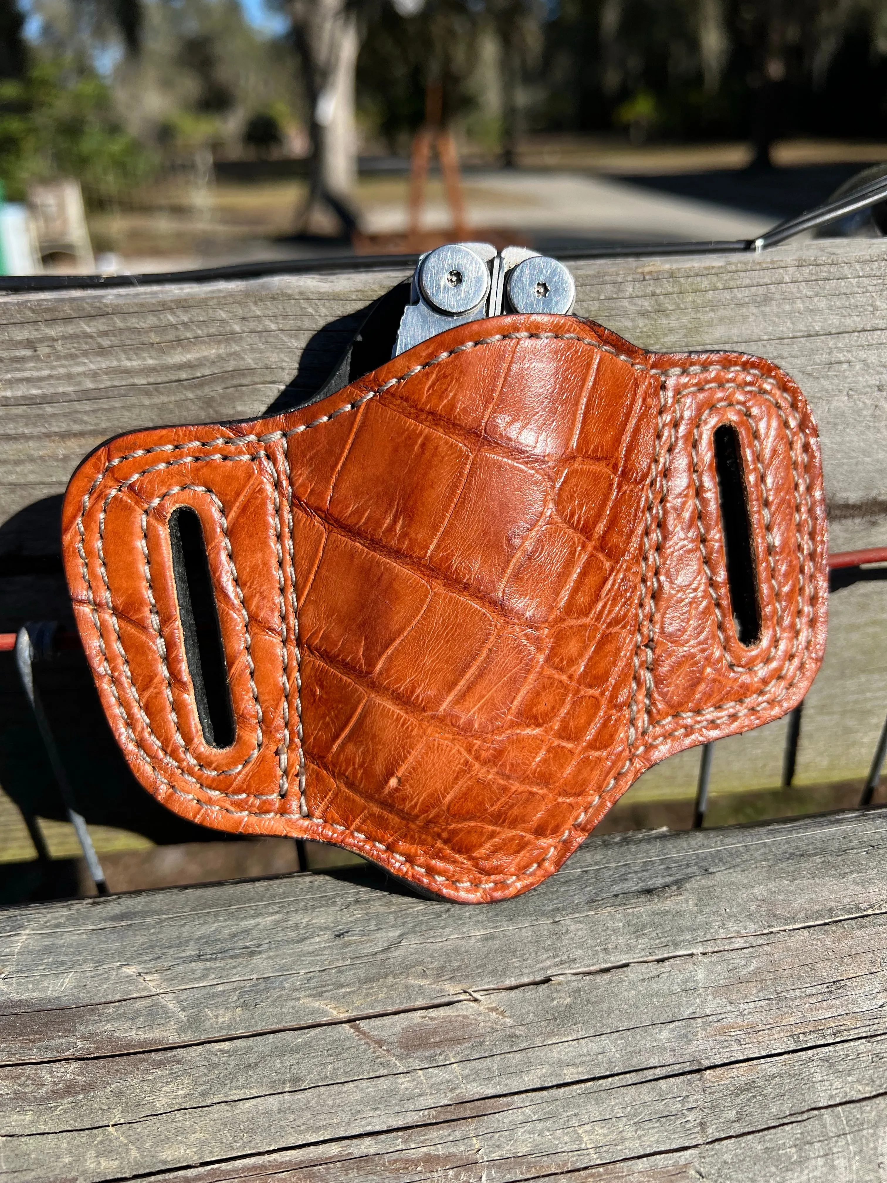 American Alligator Multi Tool Custom Case / Pancake Style