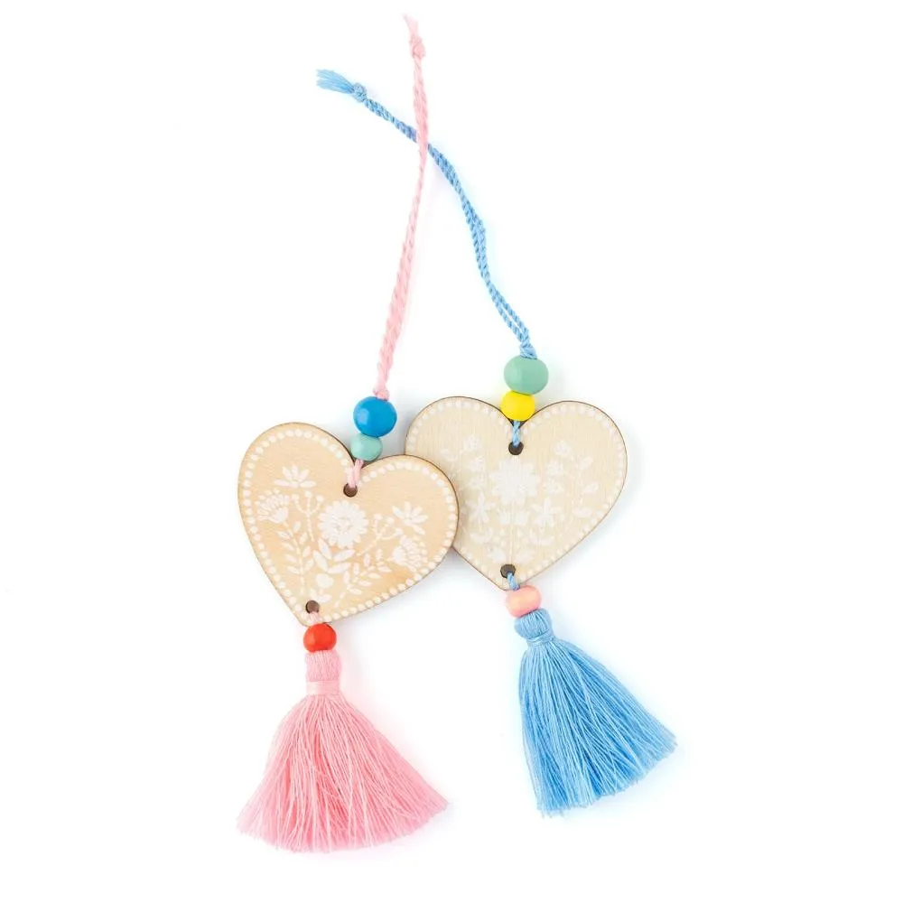 American Crafts Poppy And Pear Beaded Tassels 4/Pkg