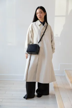 Arts & Science | Box Doctor Bag in Black Leather & Linen