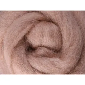 Ashford Solid Colored Corriedale Sliver - 2.2lb bag - Cookie