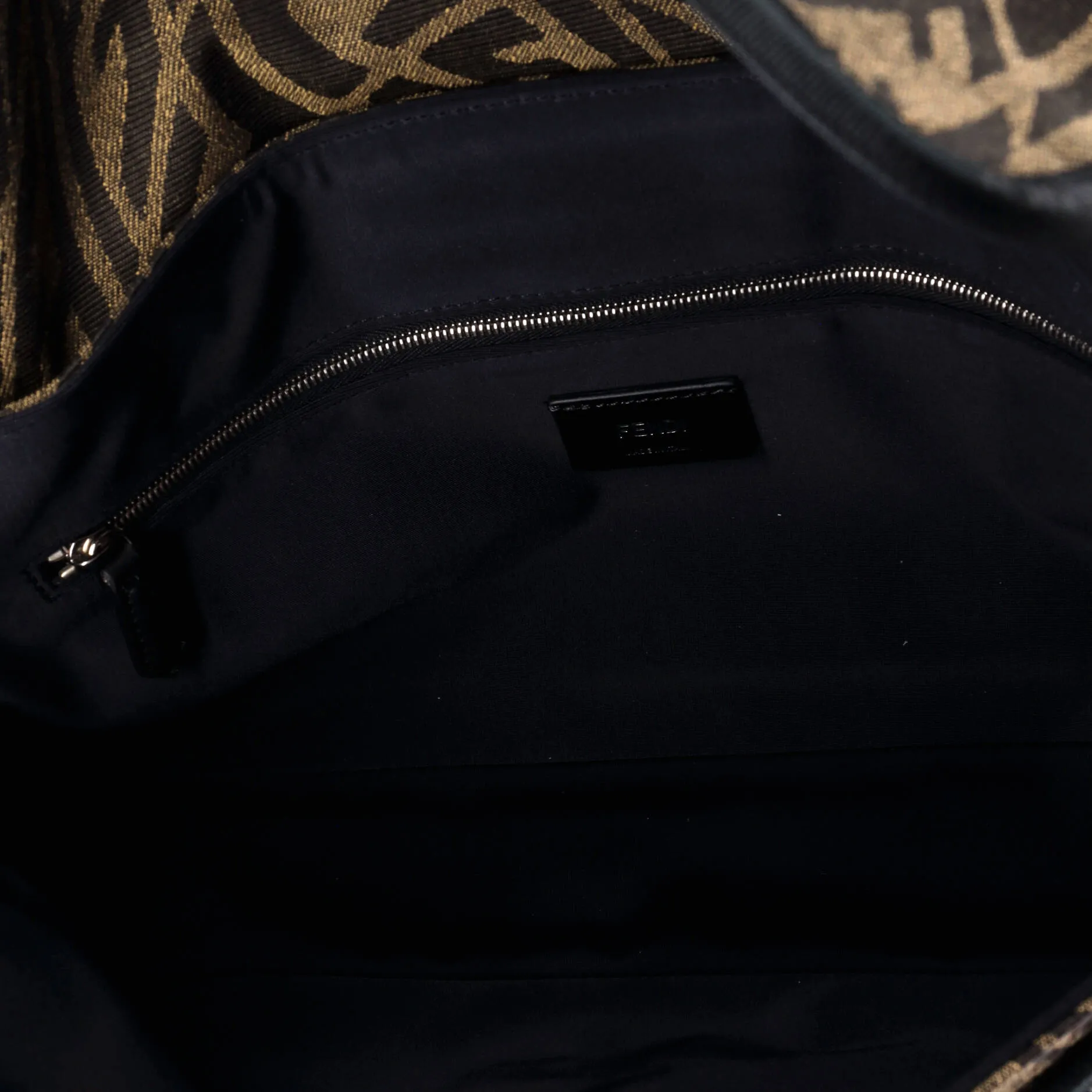 Baguette NM Bag Vertigo Zucca Canvas with Mesh Medium