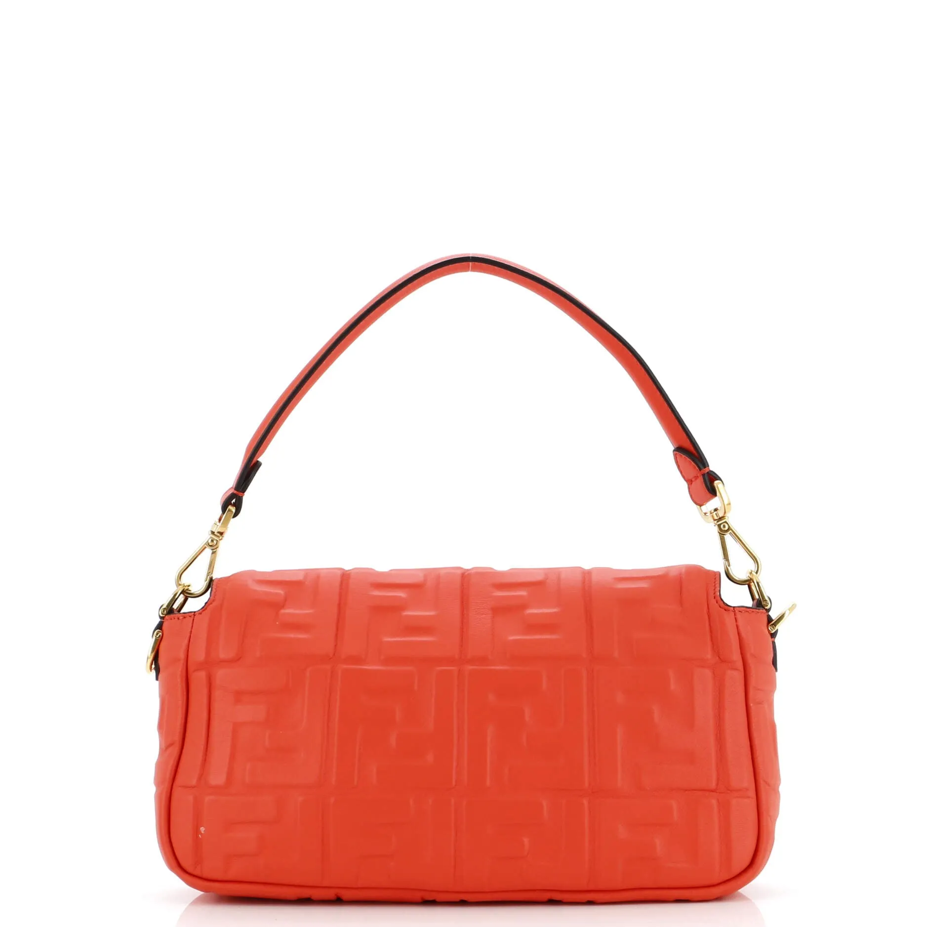Baguette NM Bag Zucca Embossed Leather Medium