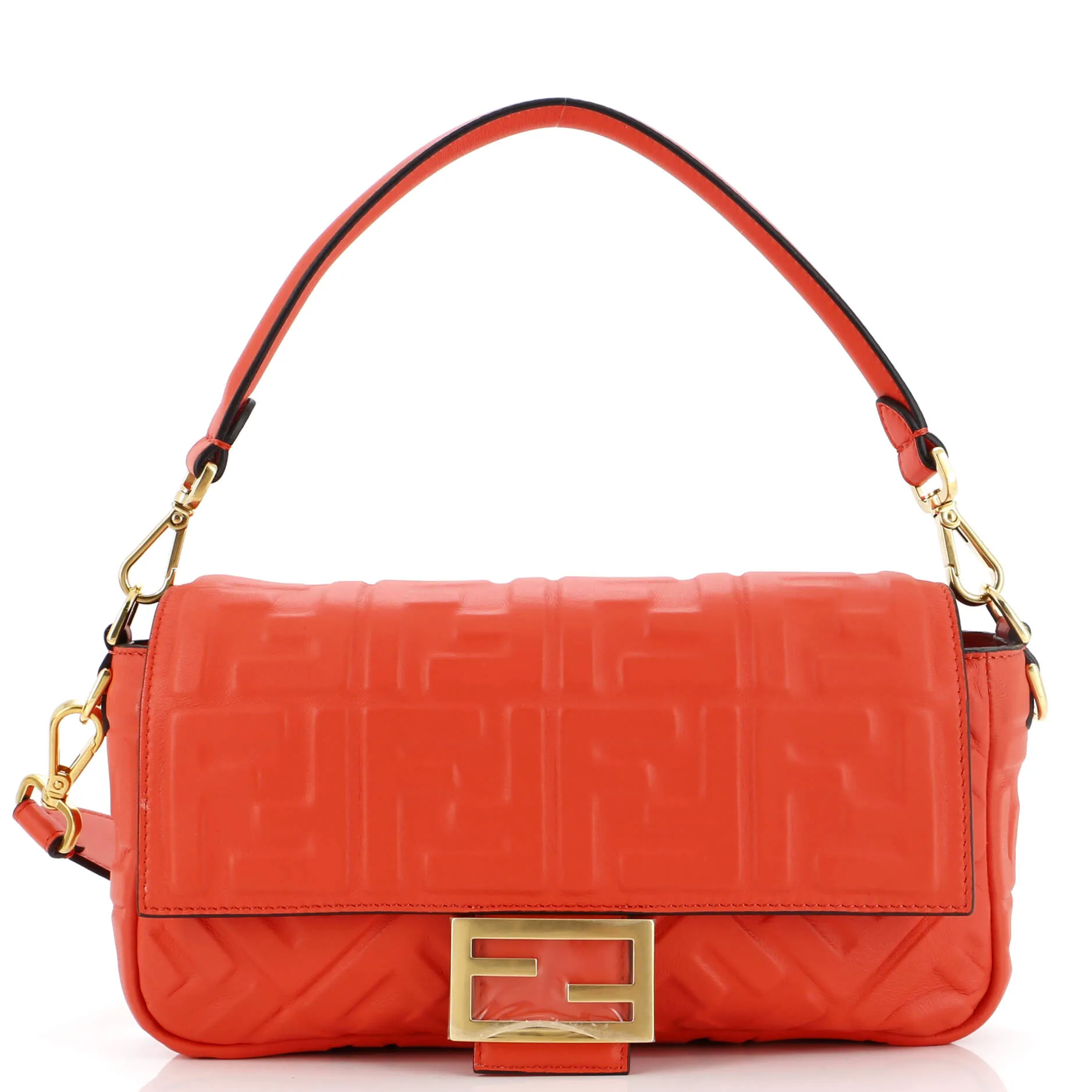Baguette NM Bag Zucca Embossed Leather Medium