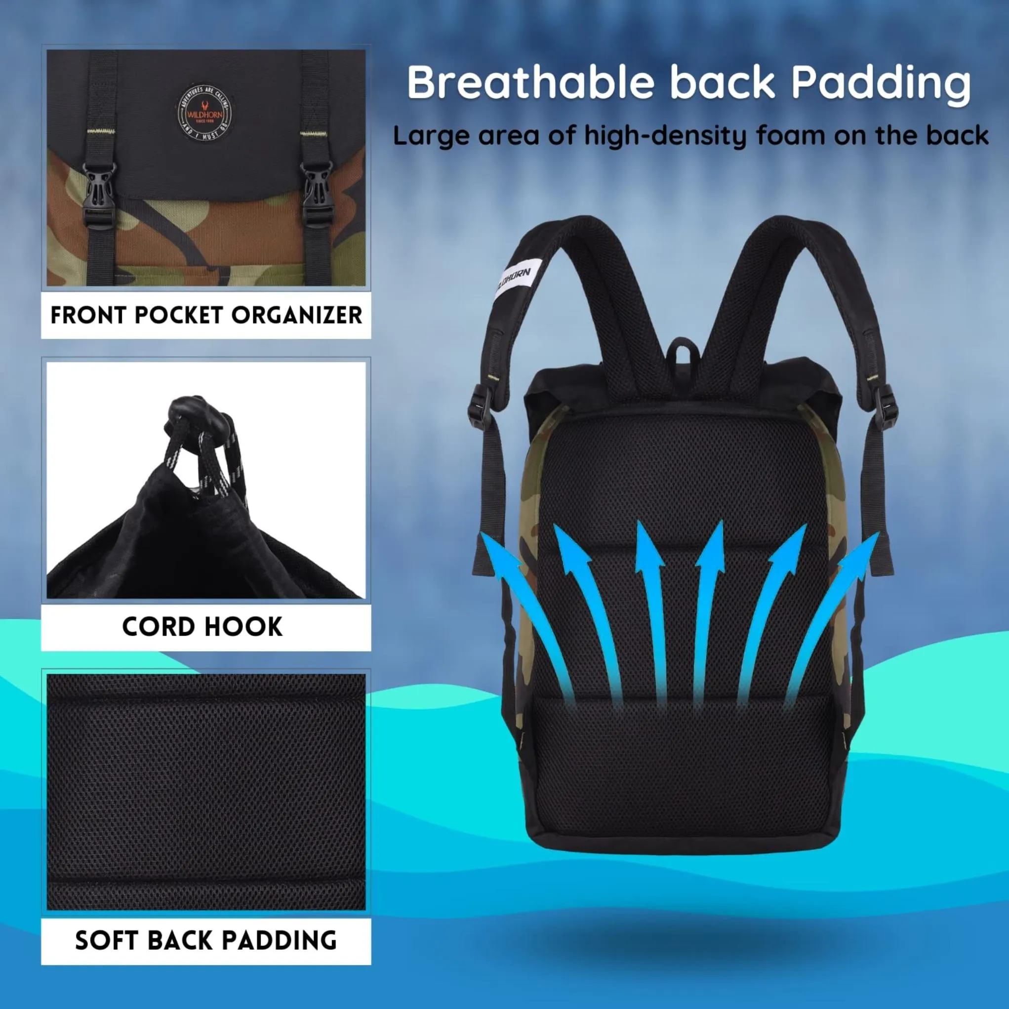 BELFAST Travel Backpack for Men & Women