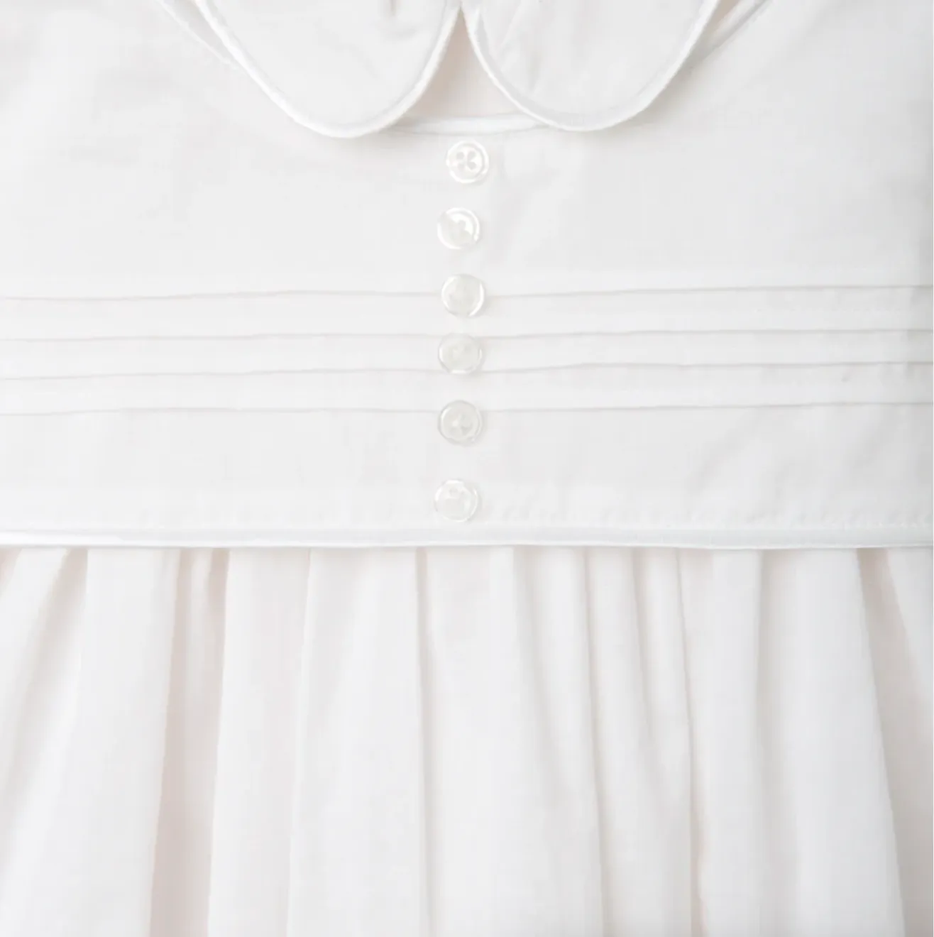 Boys' Gown & Bonnet Christening Set in White