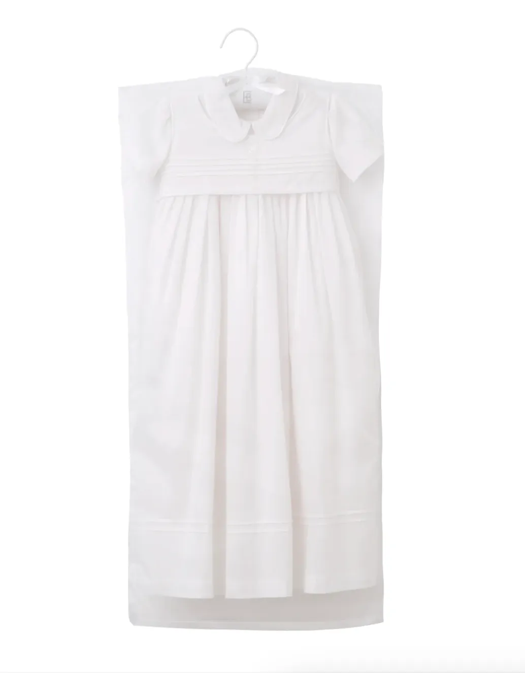 Boys' Gown & Bonnet Christening Set in White