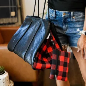 Buffalo Plaid Neoprene Tote