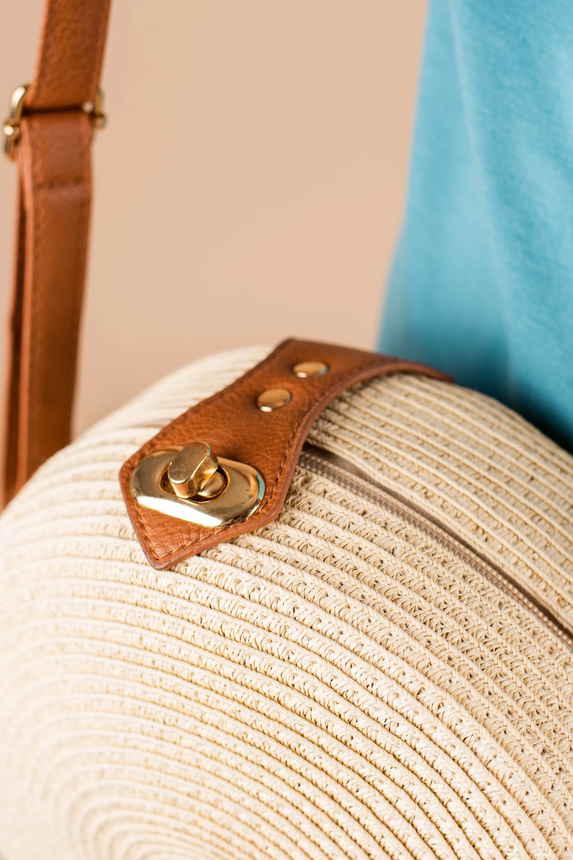 Can't Give You Up Ivory White Straw Purse