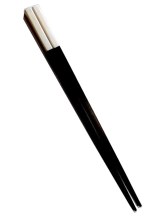 Chopsticks Round Ebony And Bone 4Cm