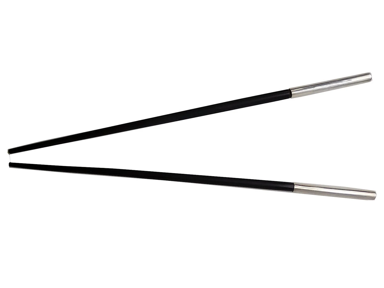 Chopsticks Round Ebony And Sterling Silver 6Cm