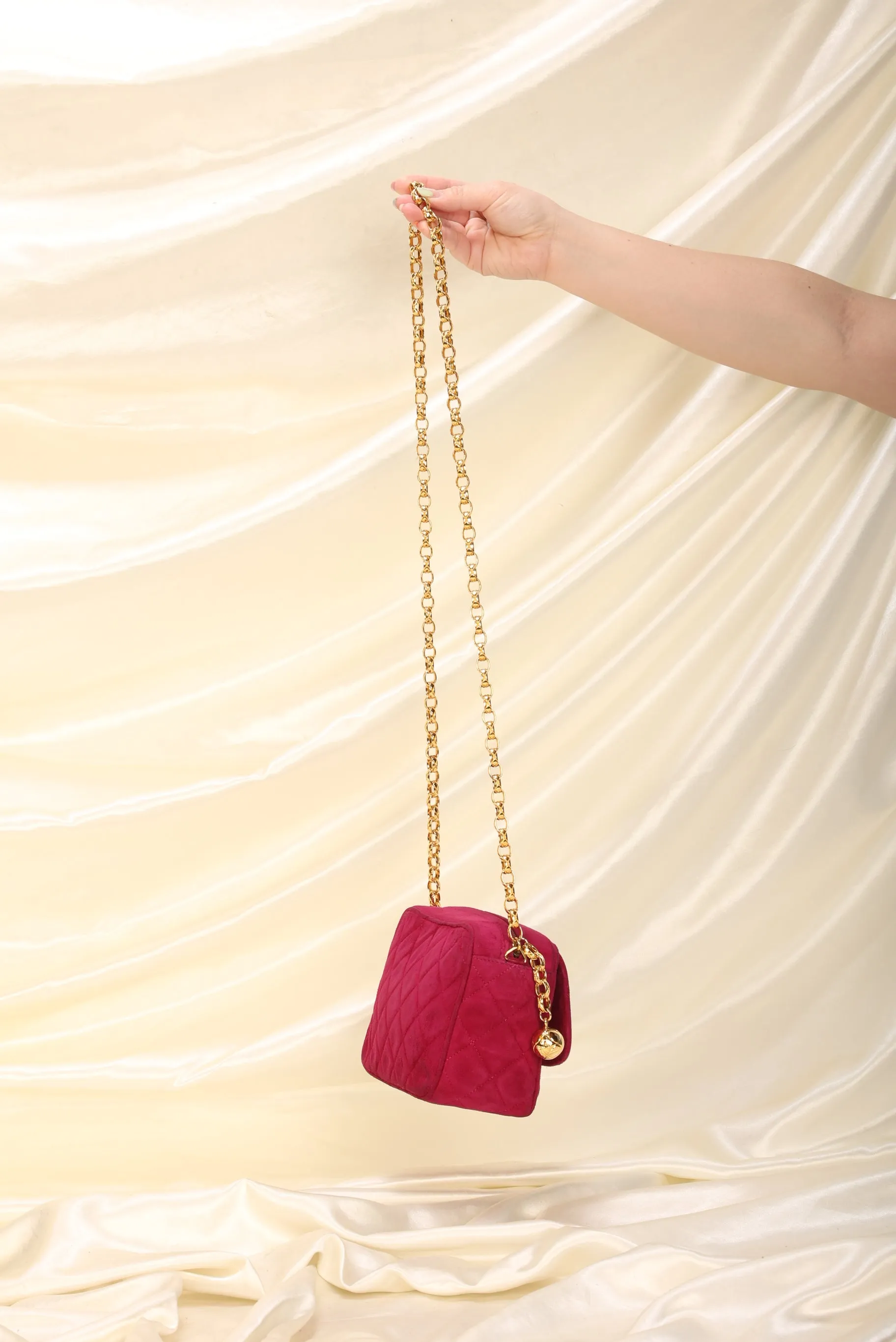 CL Suede Bijoux Chain Camera Bag