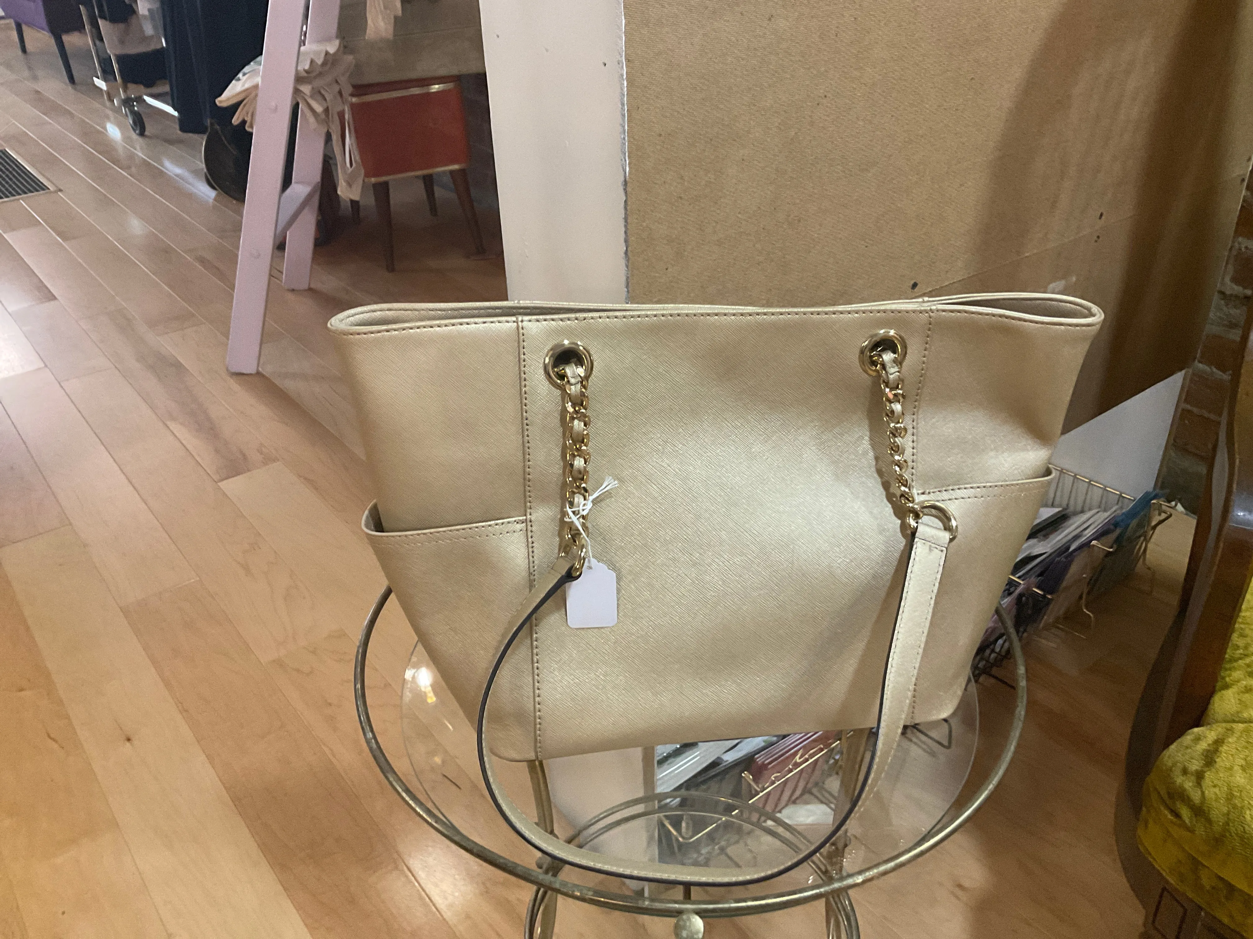{{ClientCode}} GOLD CALVIN KLEIN TOTE