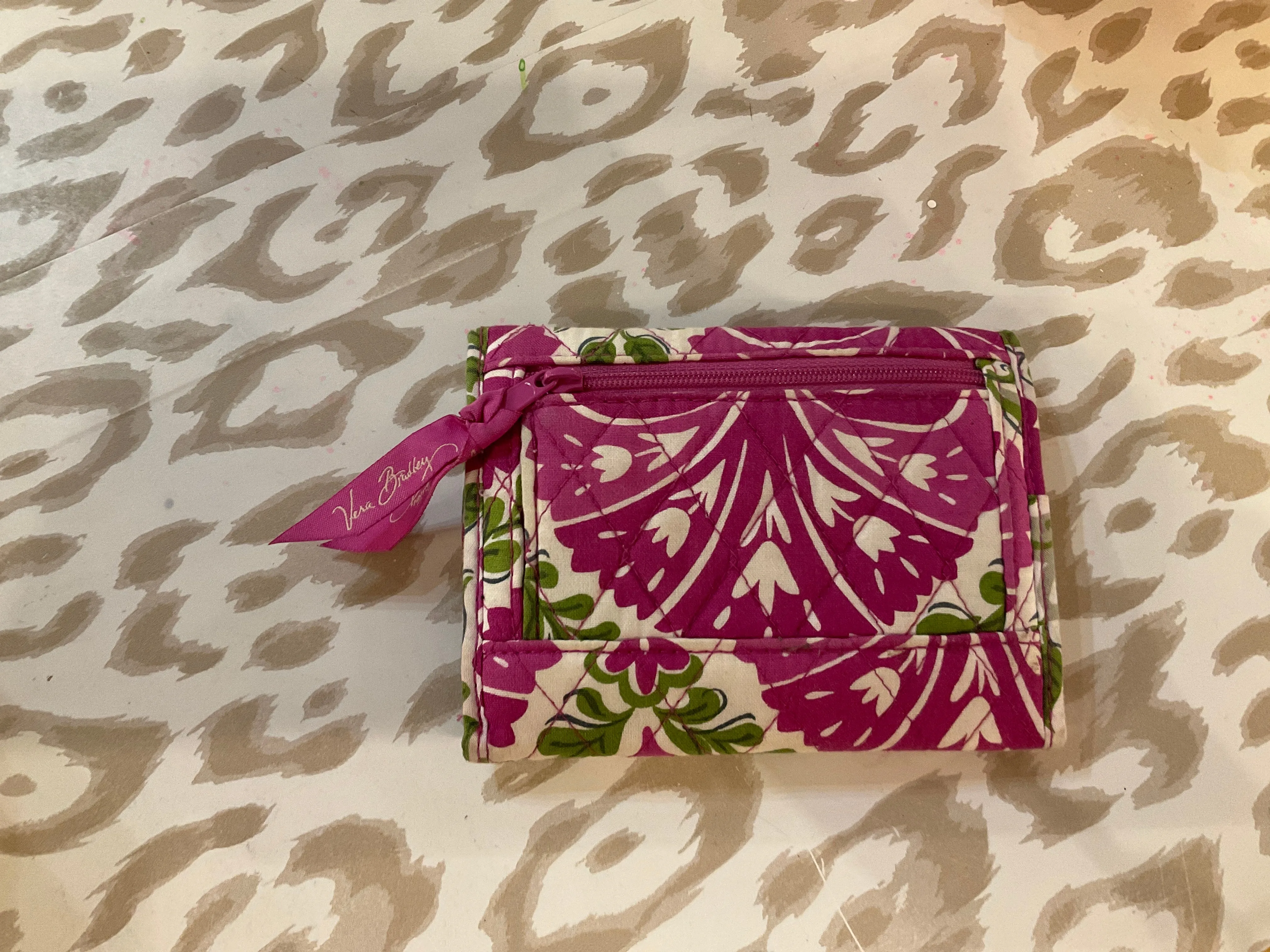 {{ClientCode}} PINK MULTI VERA BRADLEY WALLET