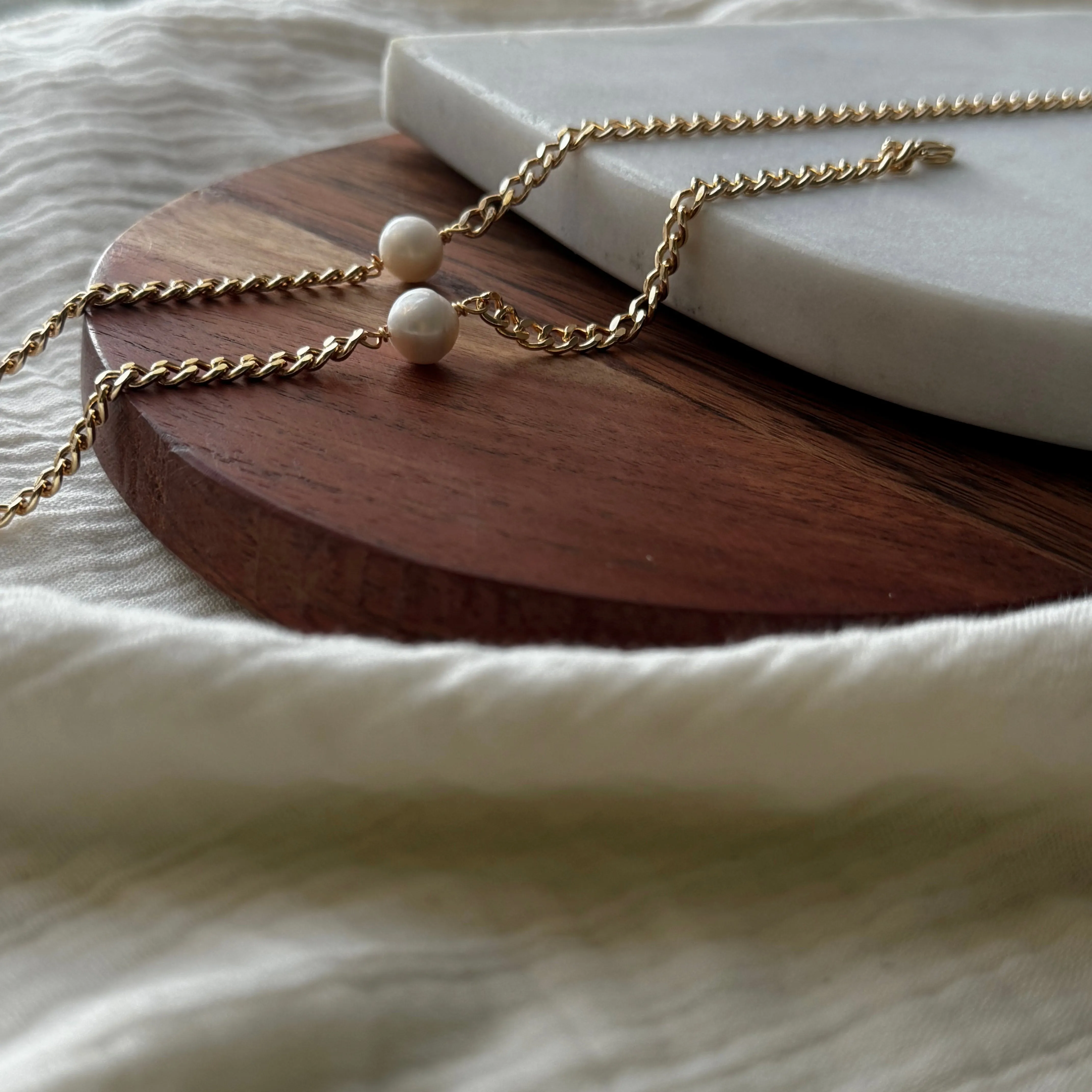 Coquette Old Money Aesthetiс pearl drop chain necklace