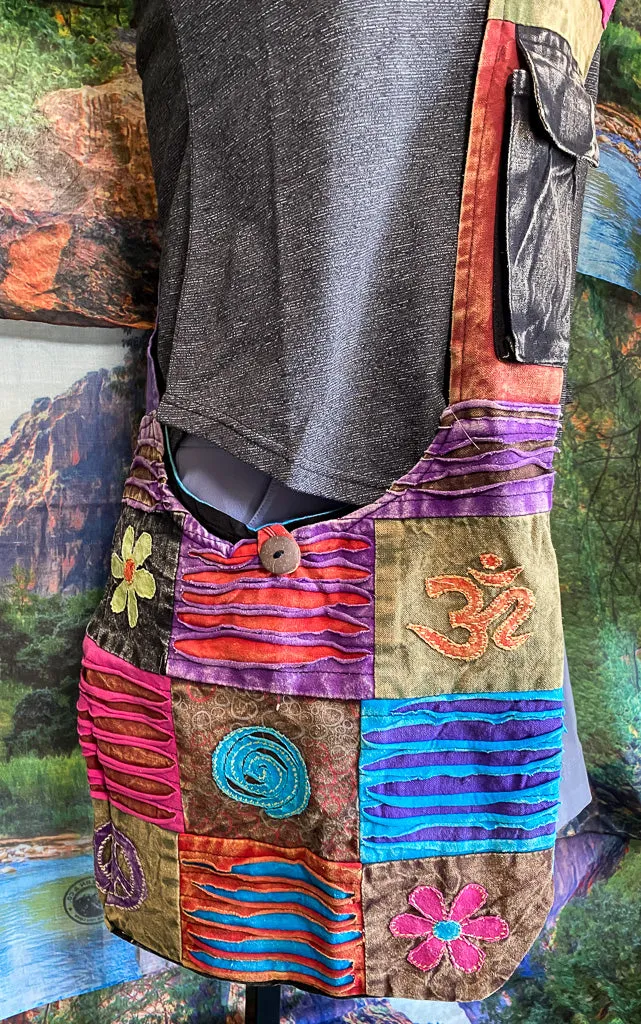 Corner Flower Spiral Monk Bag