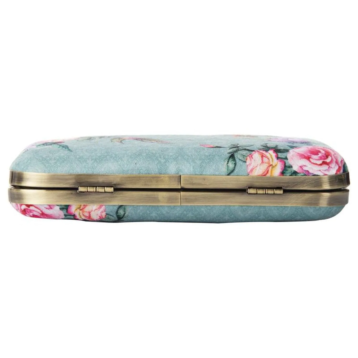 Designer Dark Blue Box Clutch Purse with Chain for girls