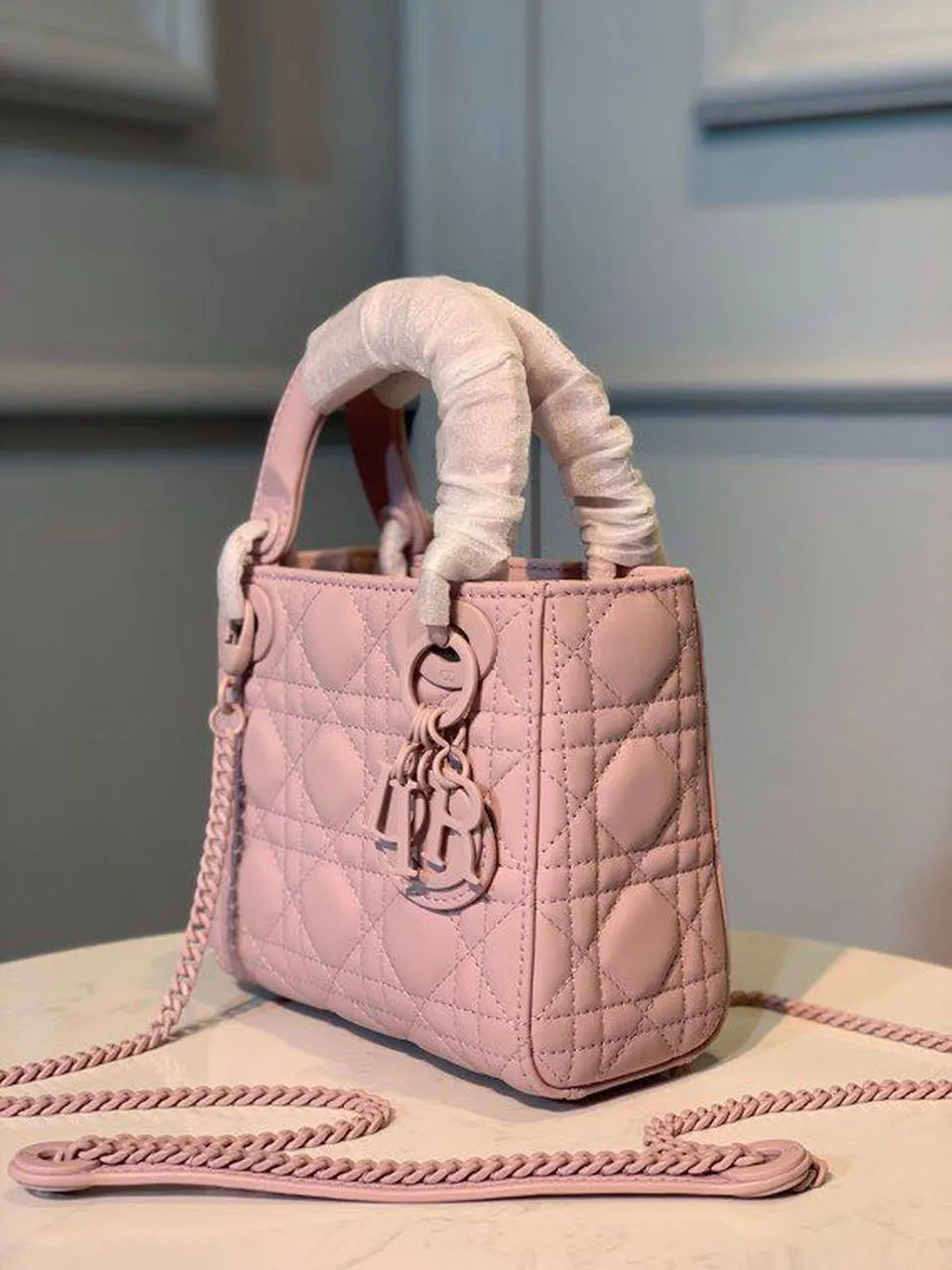 DI Mini Lady Bag Pink For Women 6.5in/17cm CD M0505SLOI