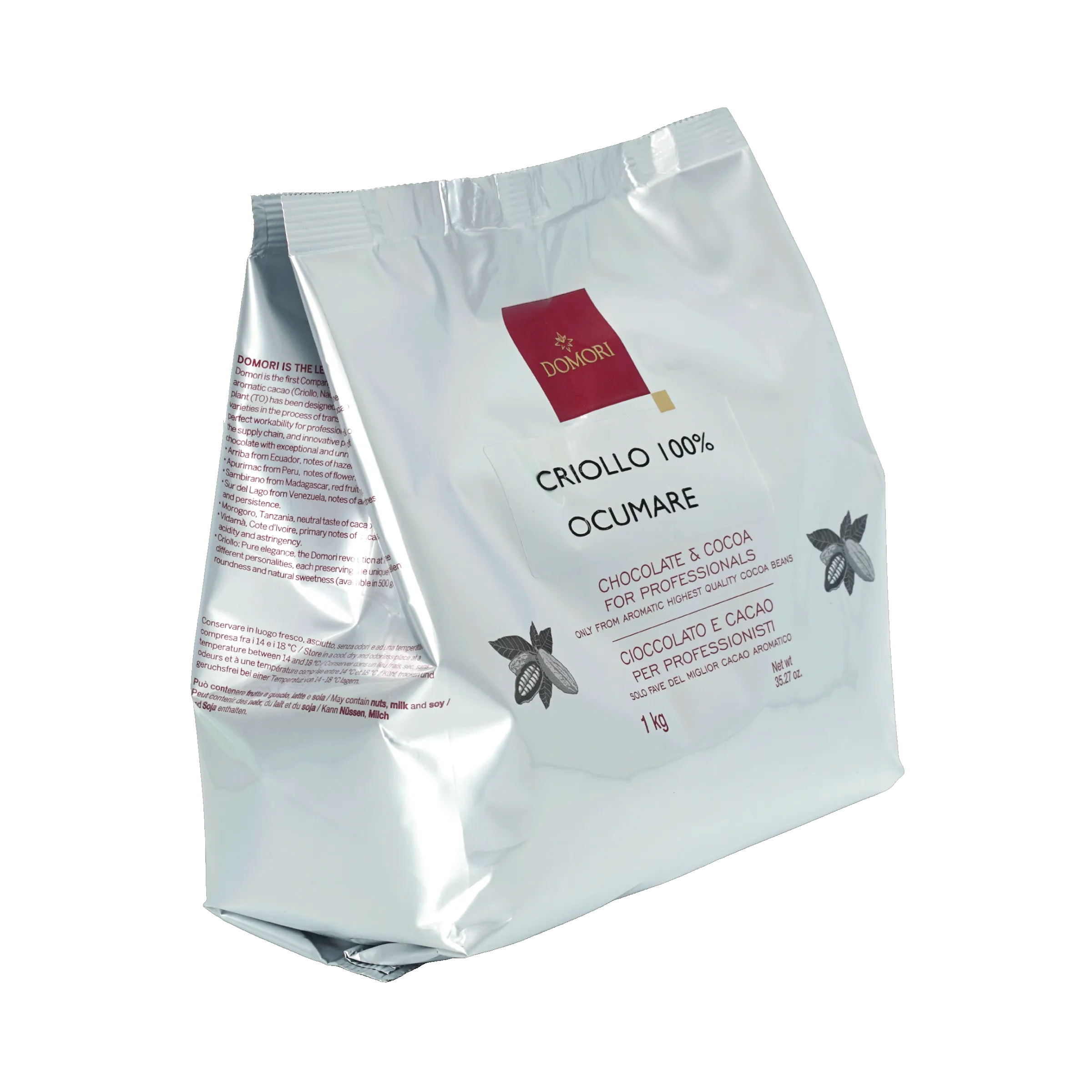 Domori Bulk Dark Ocumare Chocolate Drops 100% 1kg