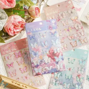 Double-Layer PET Decorative Butterfly Stickers
