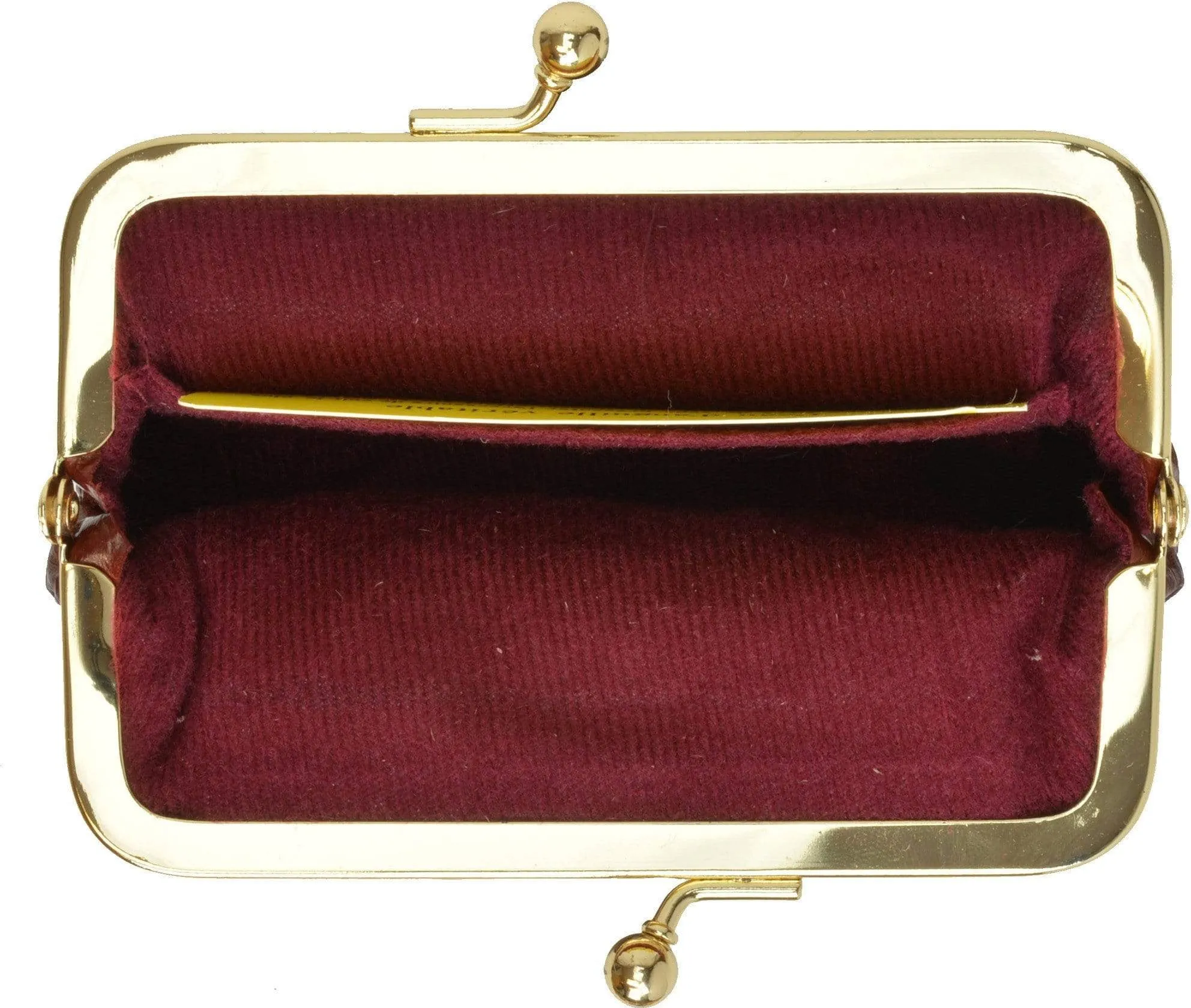 Eel skin Leather Coin Purse Snap Closure  E 905