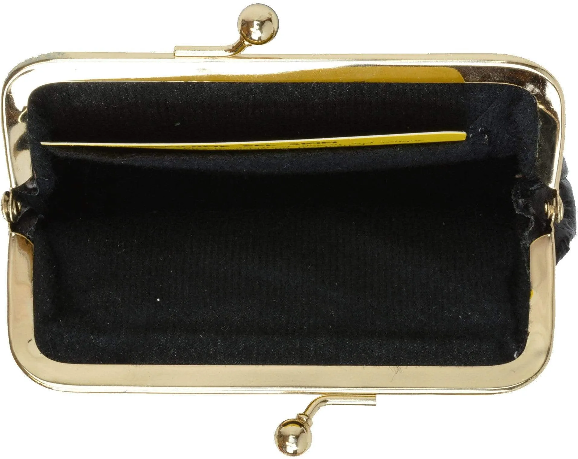 Eel skin Leather Coin Purse Snap Closure  E 905