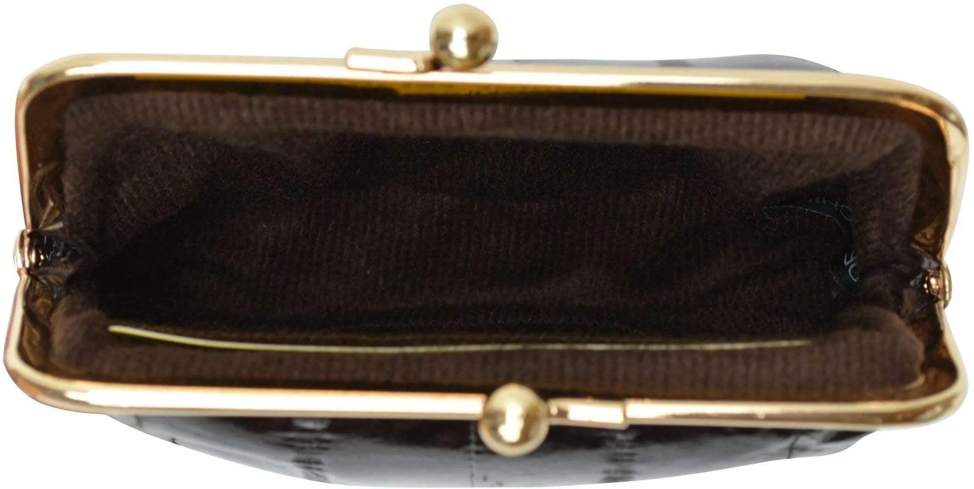Eel skin Leather Coin Purse Snap Closure  E 905