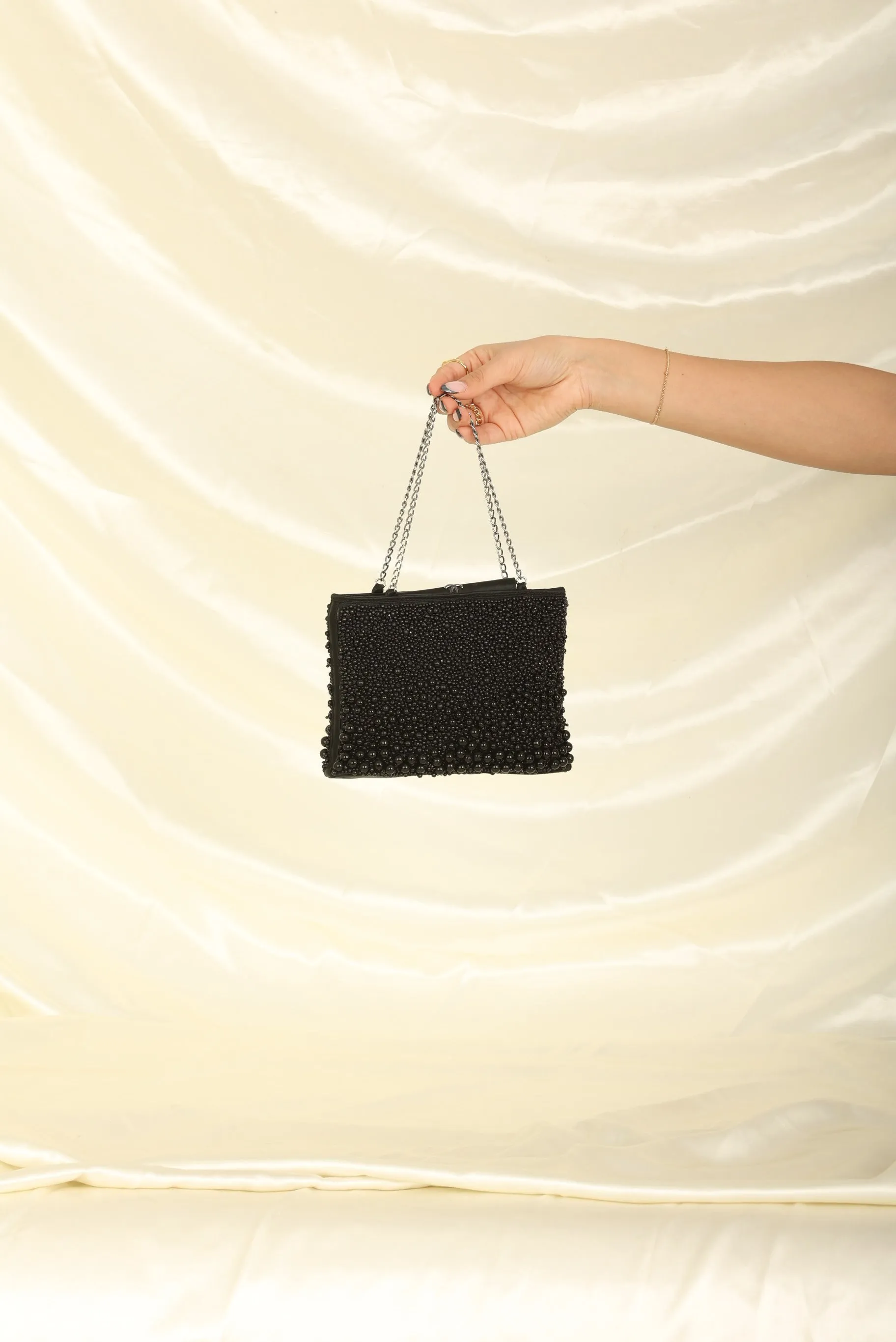 Extremely Rare CL 2000 Beaded Mini Chain Tote