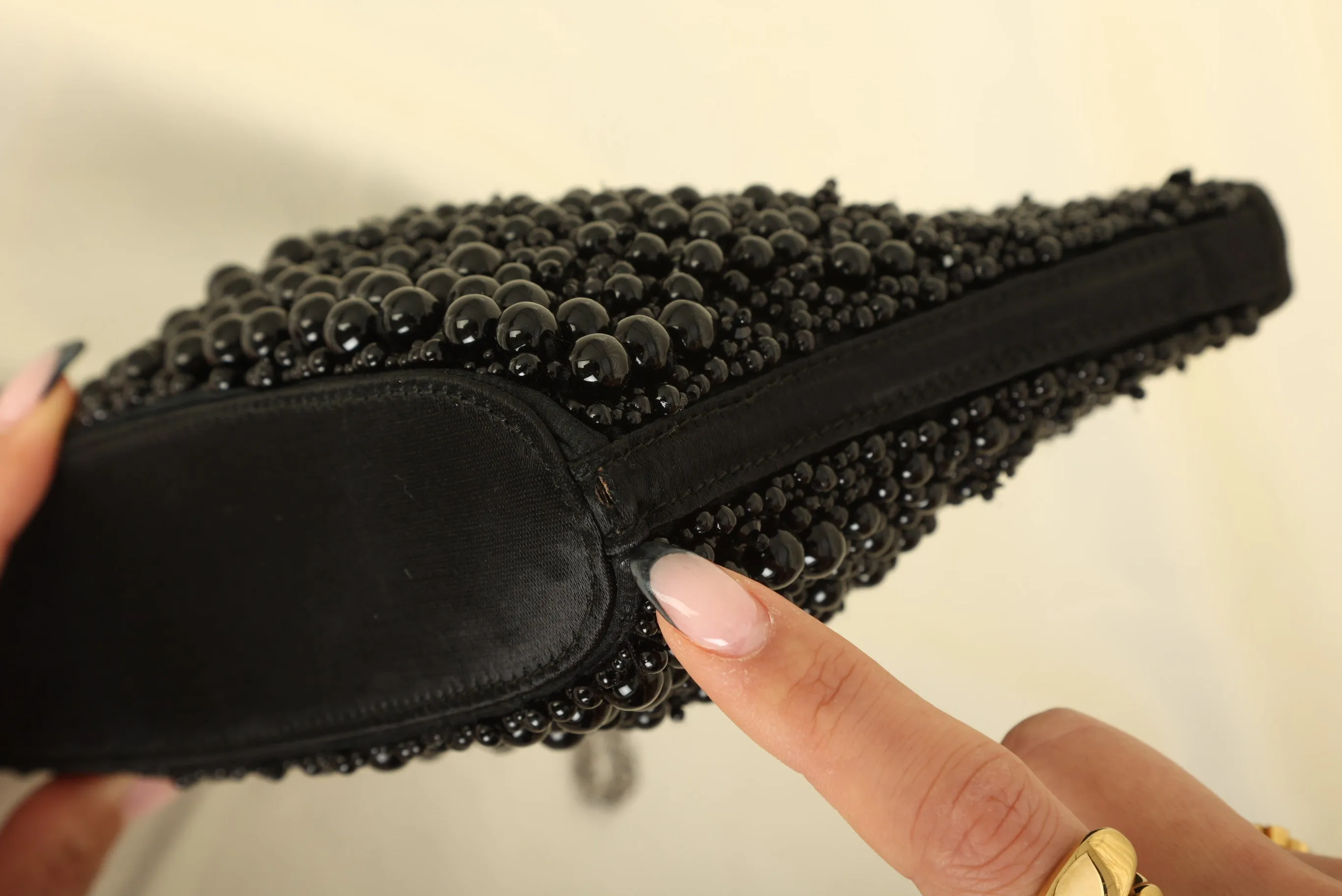 Extremely Rare CL 2000 Beaded Mini Chain Tote