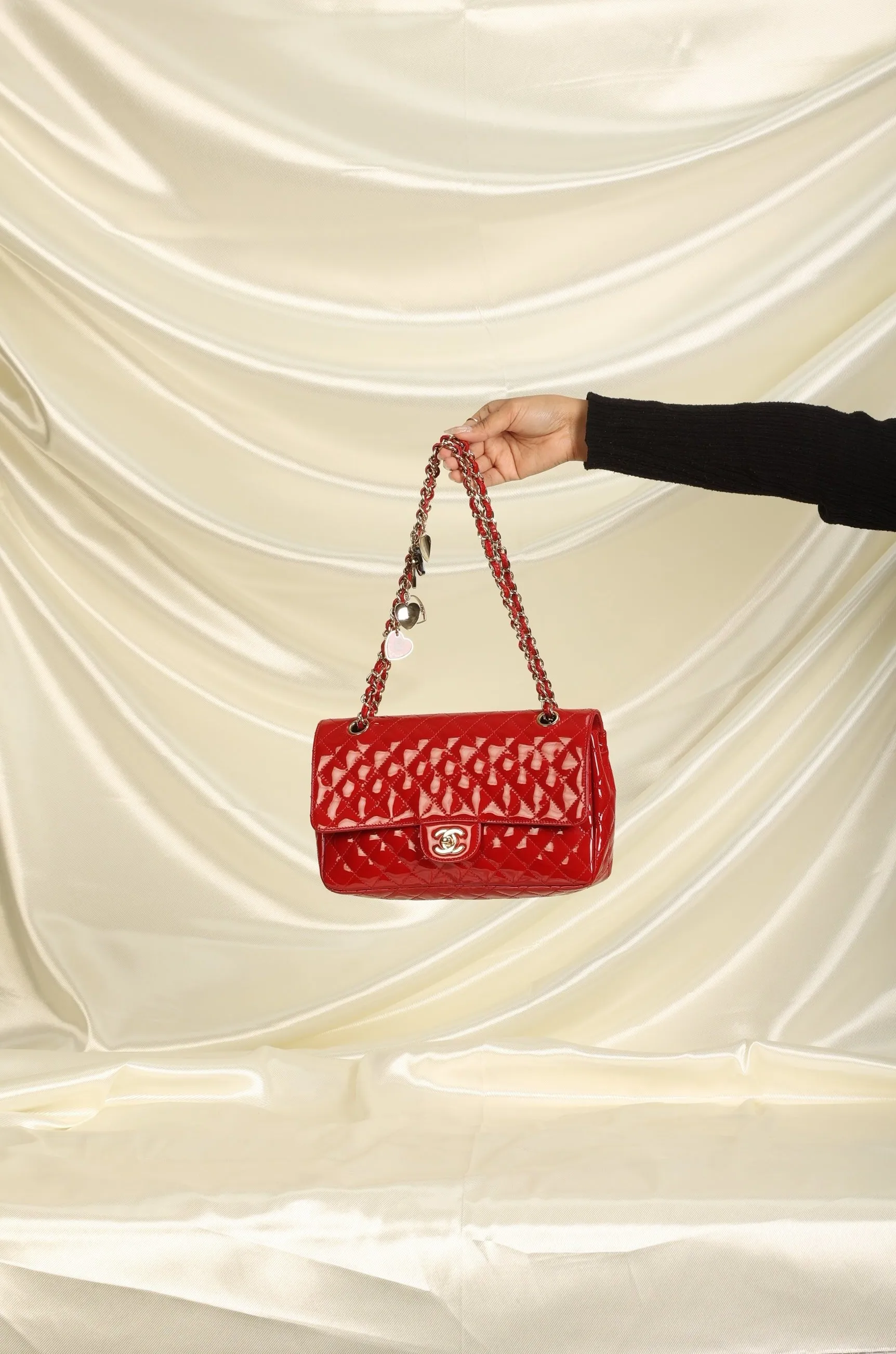 Extremely Rare CL Patent Charm Flap Bag