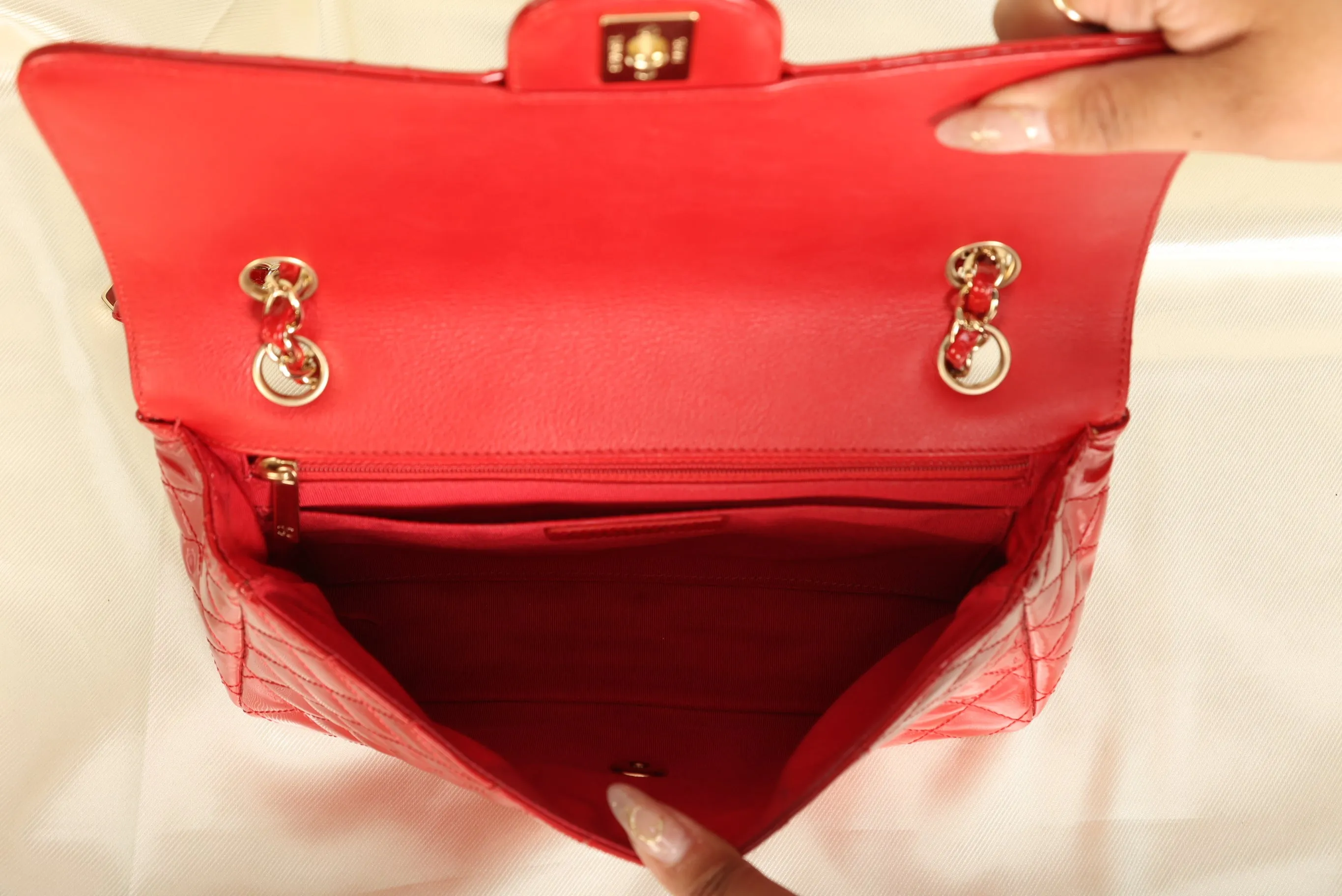 Extremely Rare CL Patent Charm Flap Bag