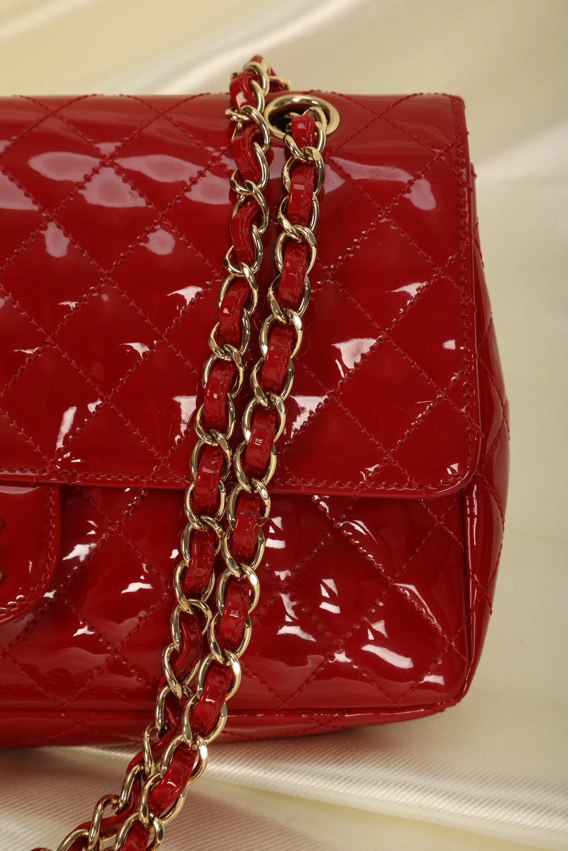 Extremely Rare CL Patent Charm Flap Bag