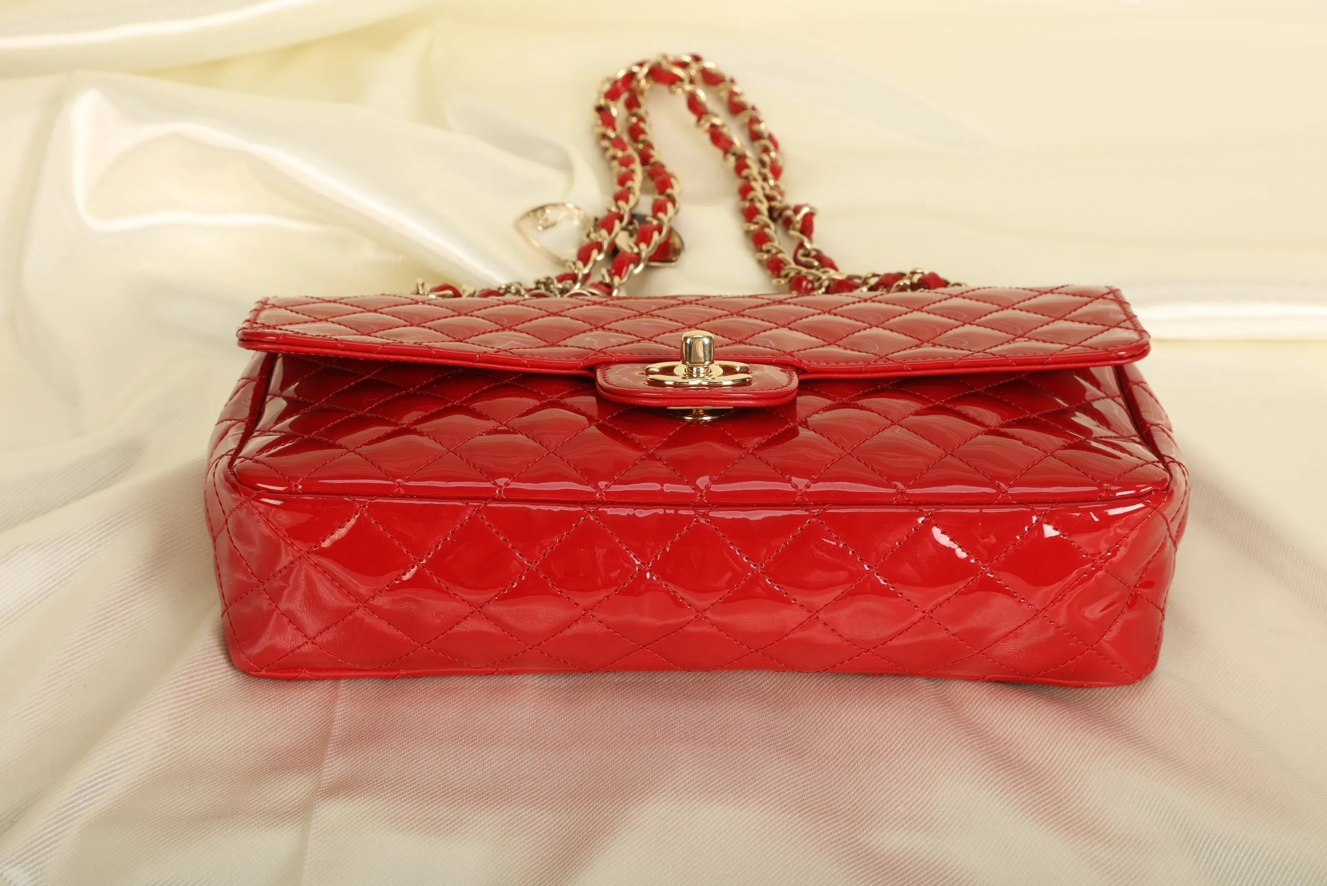 Extremely Rare CL Patent Charm Flap Bag