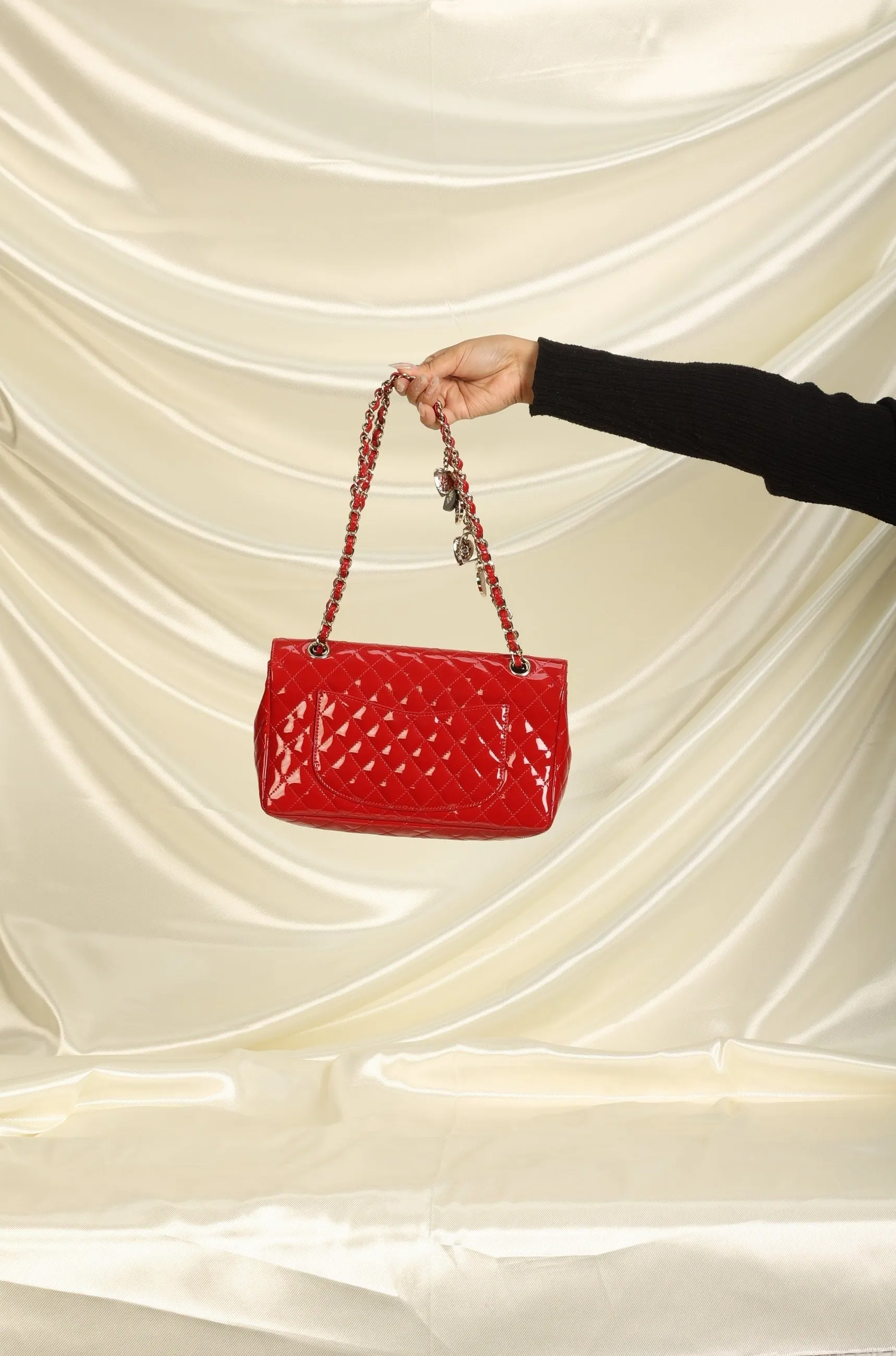 Extremely Rare CL Patent Charm Flap Bag