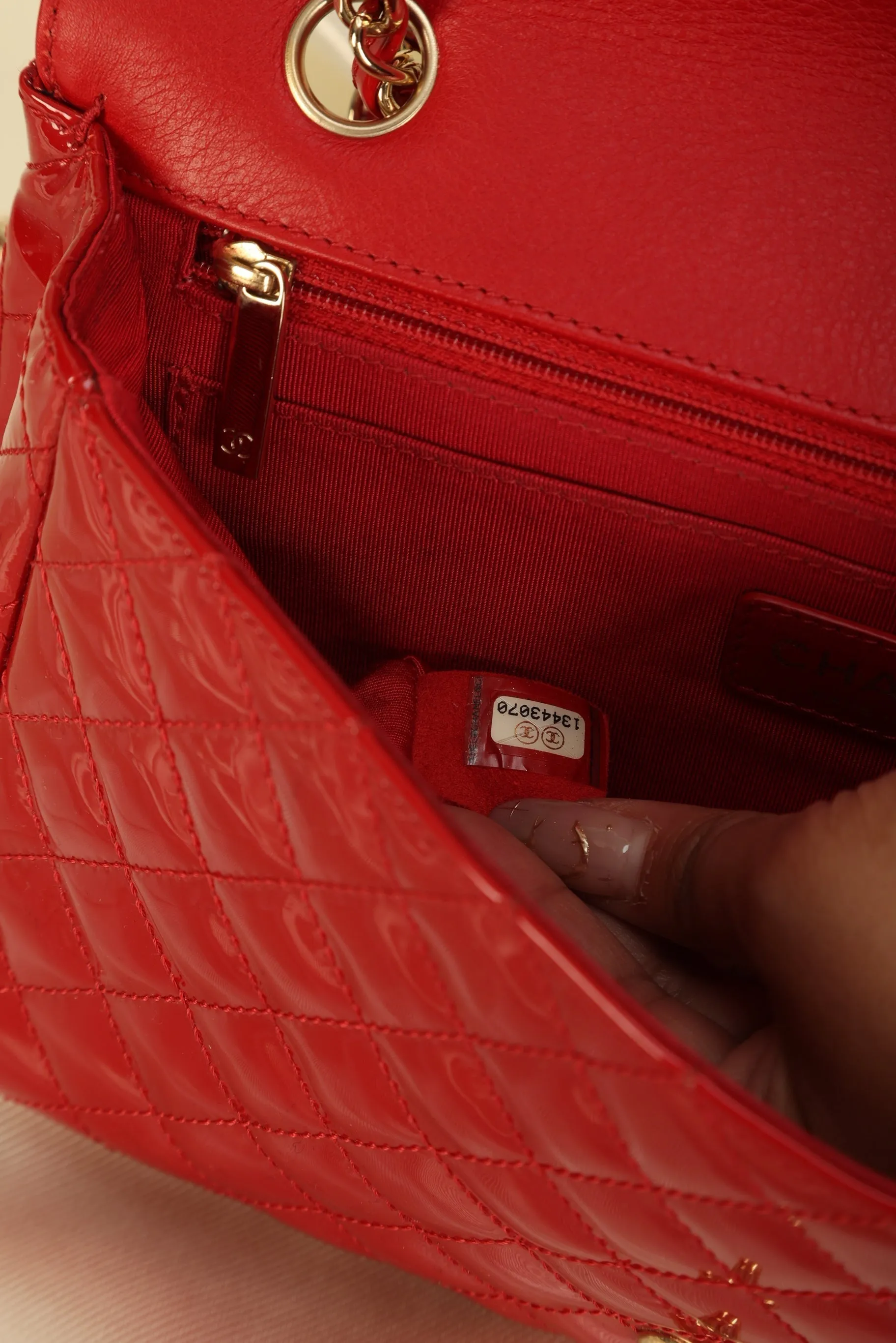 Extremely Rare CL Patent Charm Flap Bag