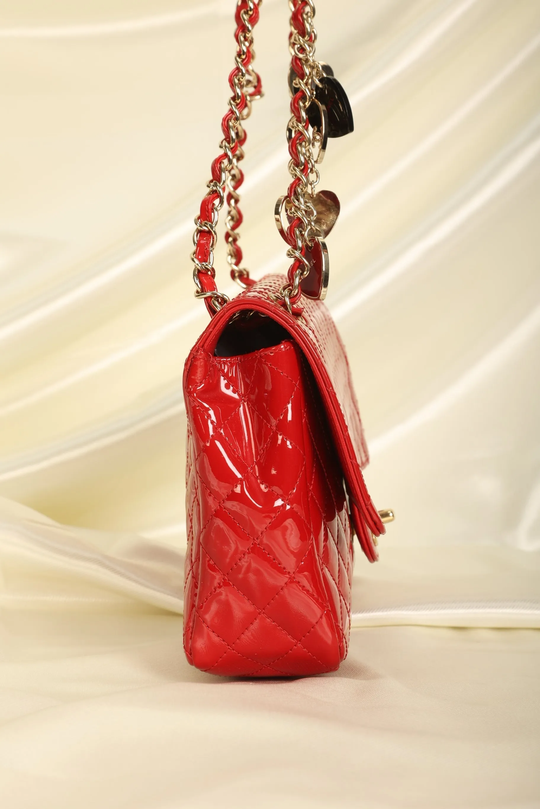 Extremely Rare CL Patent Charm Flap Bag