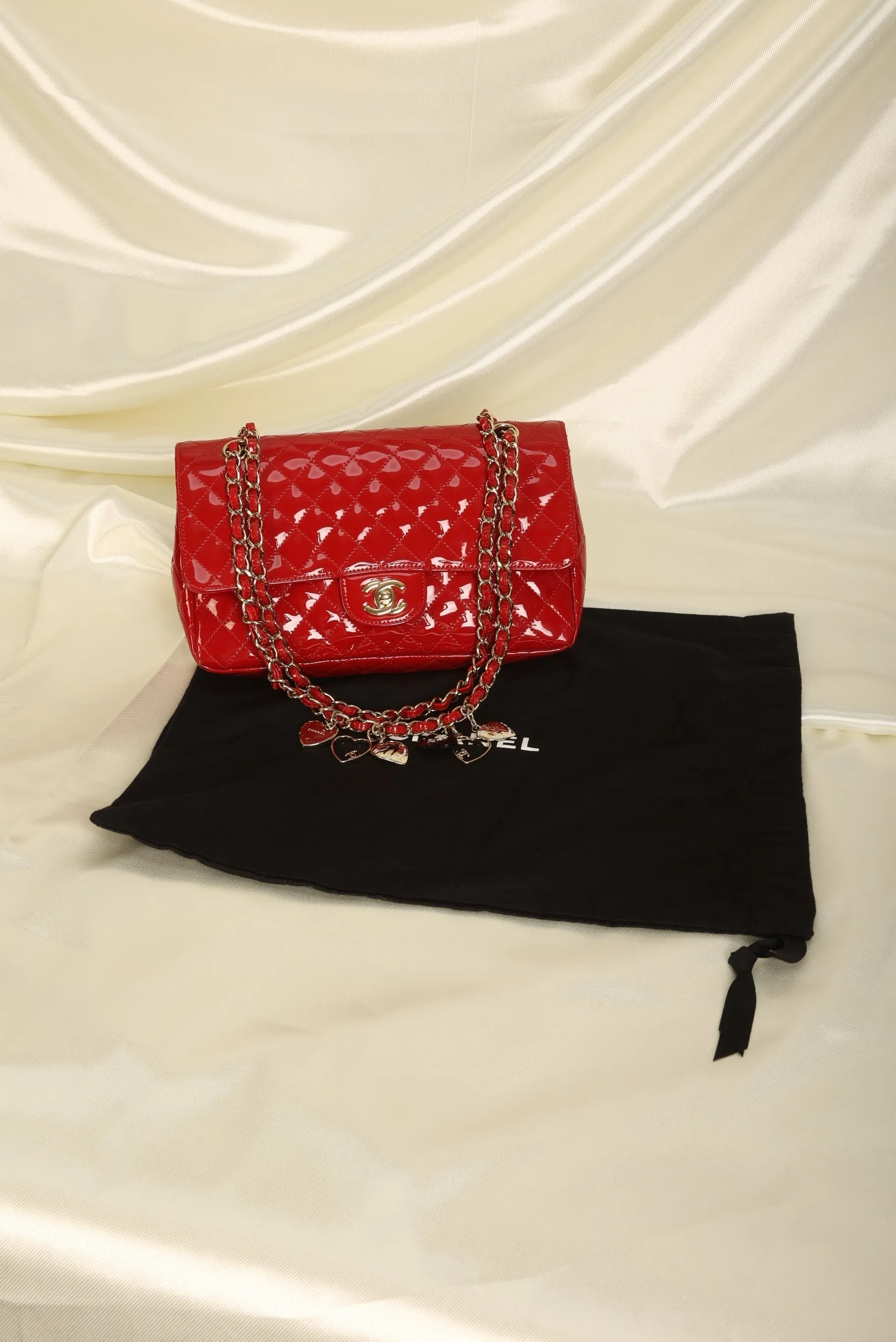 Extremely Rare CL Patent Charm Flap Bag