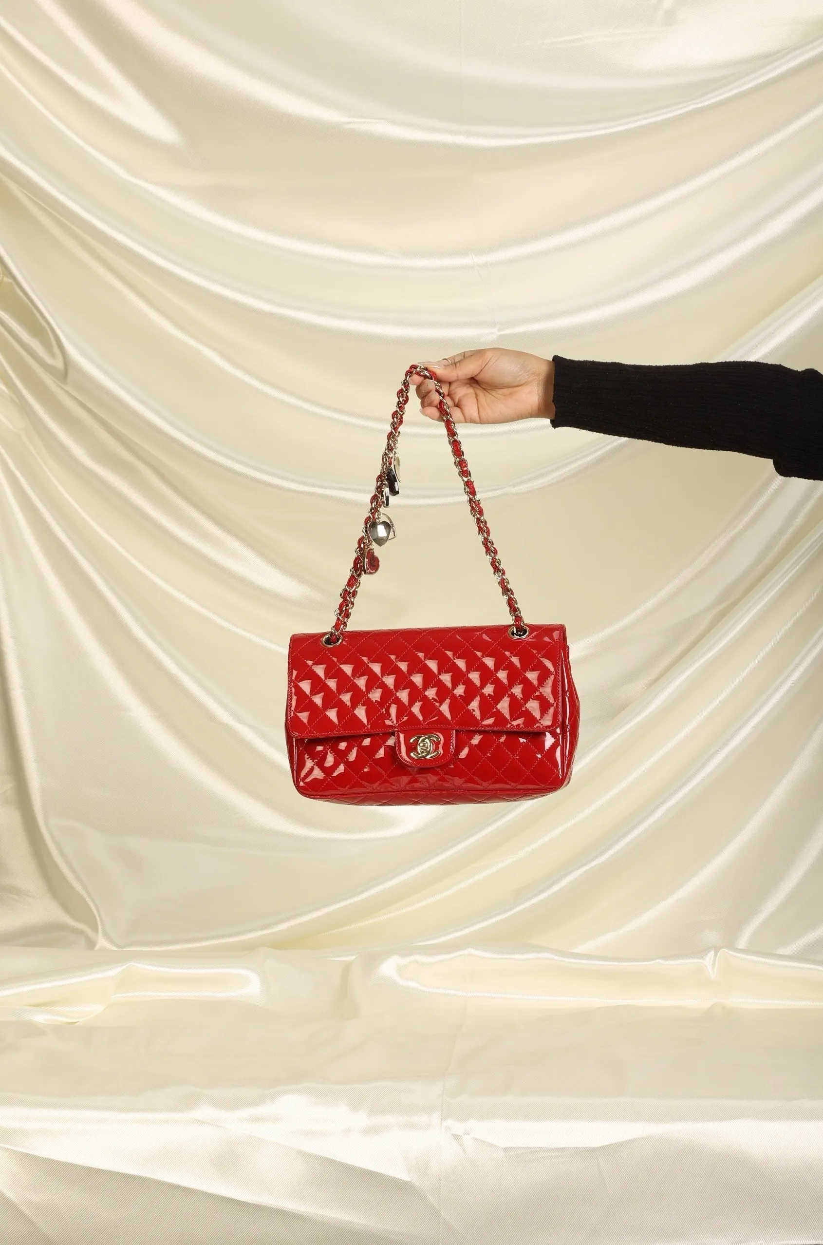 Extremely Rare CL Patent Charm Flap Bag