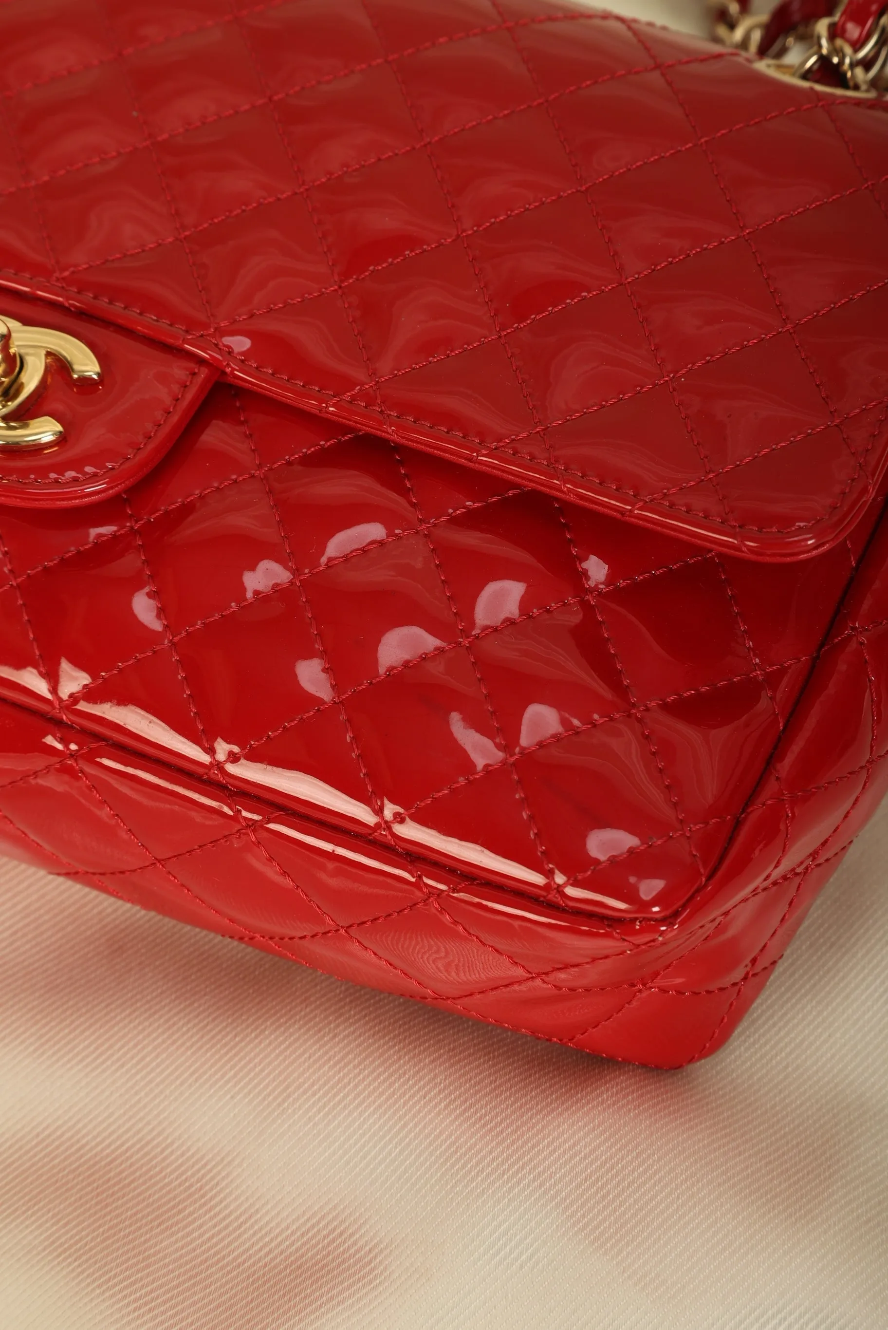 Extremely Rare CL Patent Charm Flap Bag