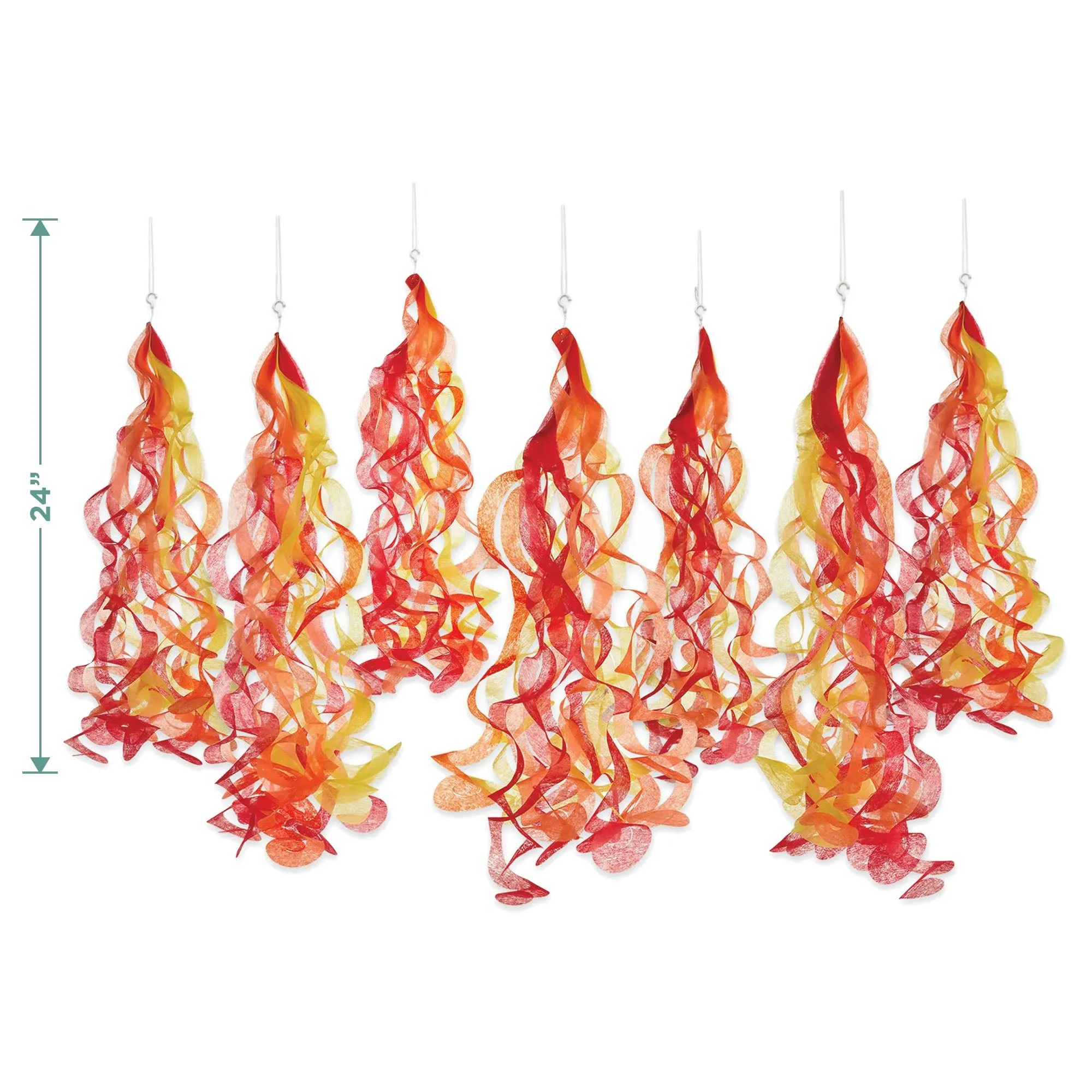 Firefighter Dessert Party Pack - Paper Plates, Napkins, Cups, Table Cover, and Hanging Decorations Set (Serves 16)