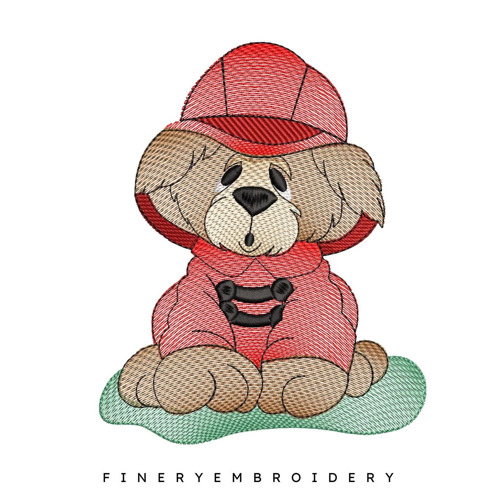 Firefighter Kids and Dog Embroidery Design Pack  | FineryEmbroidery