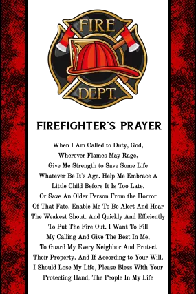 Firefighter Prayer Flag