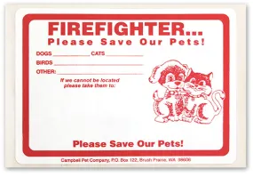 Firefighter Stickers (3" x 4")