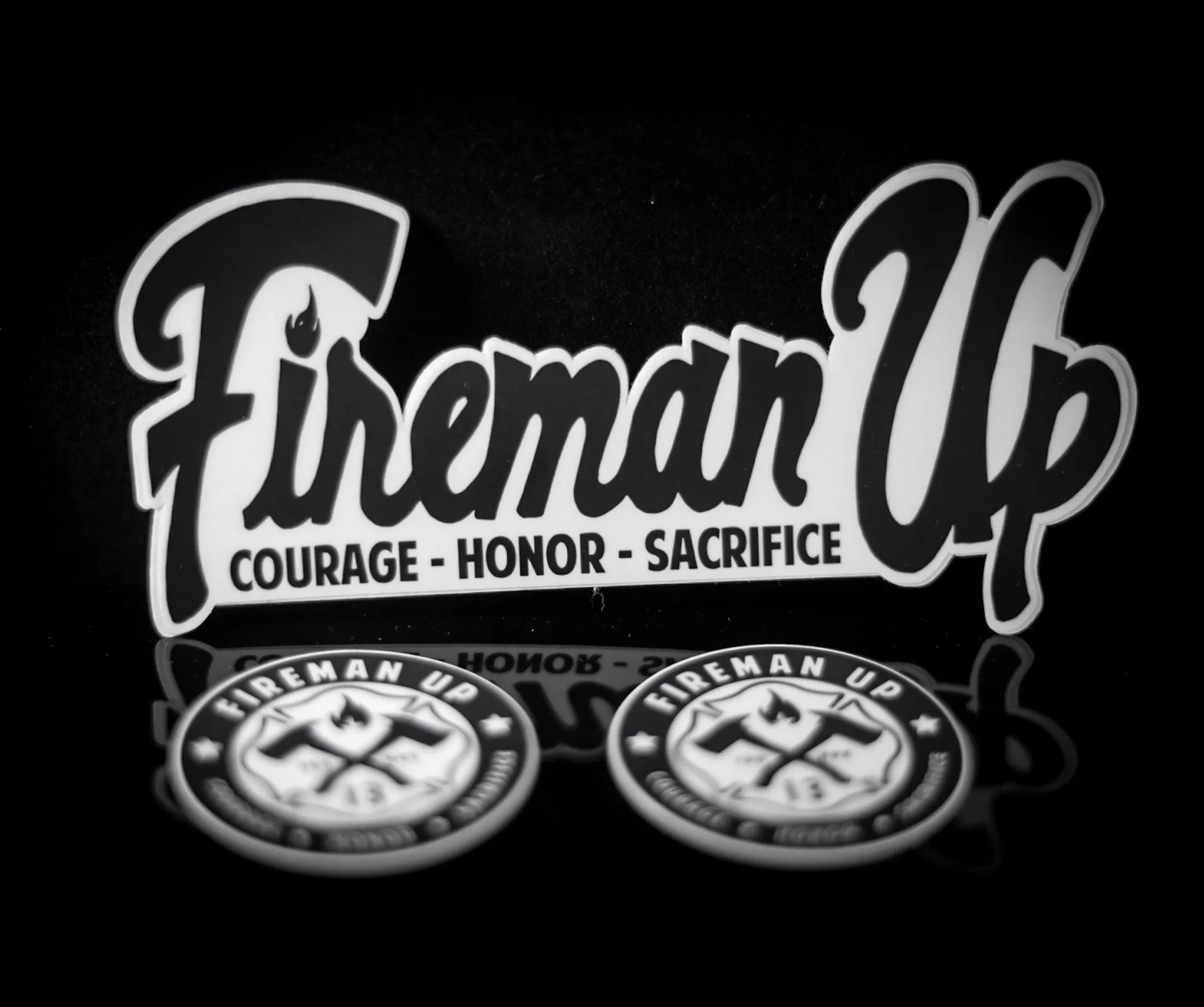 Fireman UP Sticker Pack - Letter