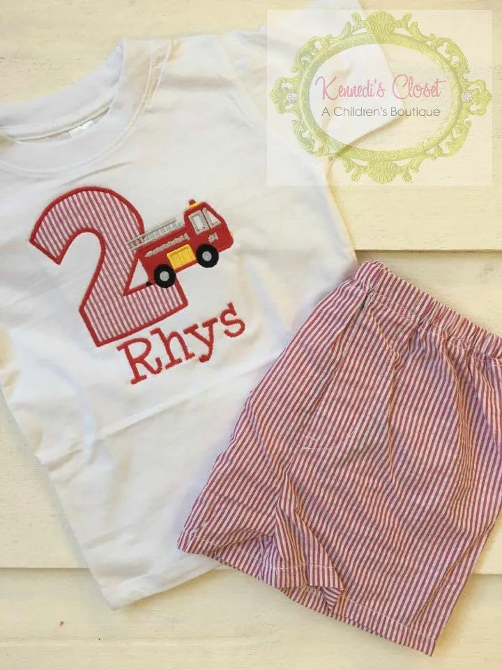 Firetruck Birthday Set