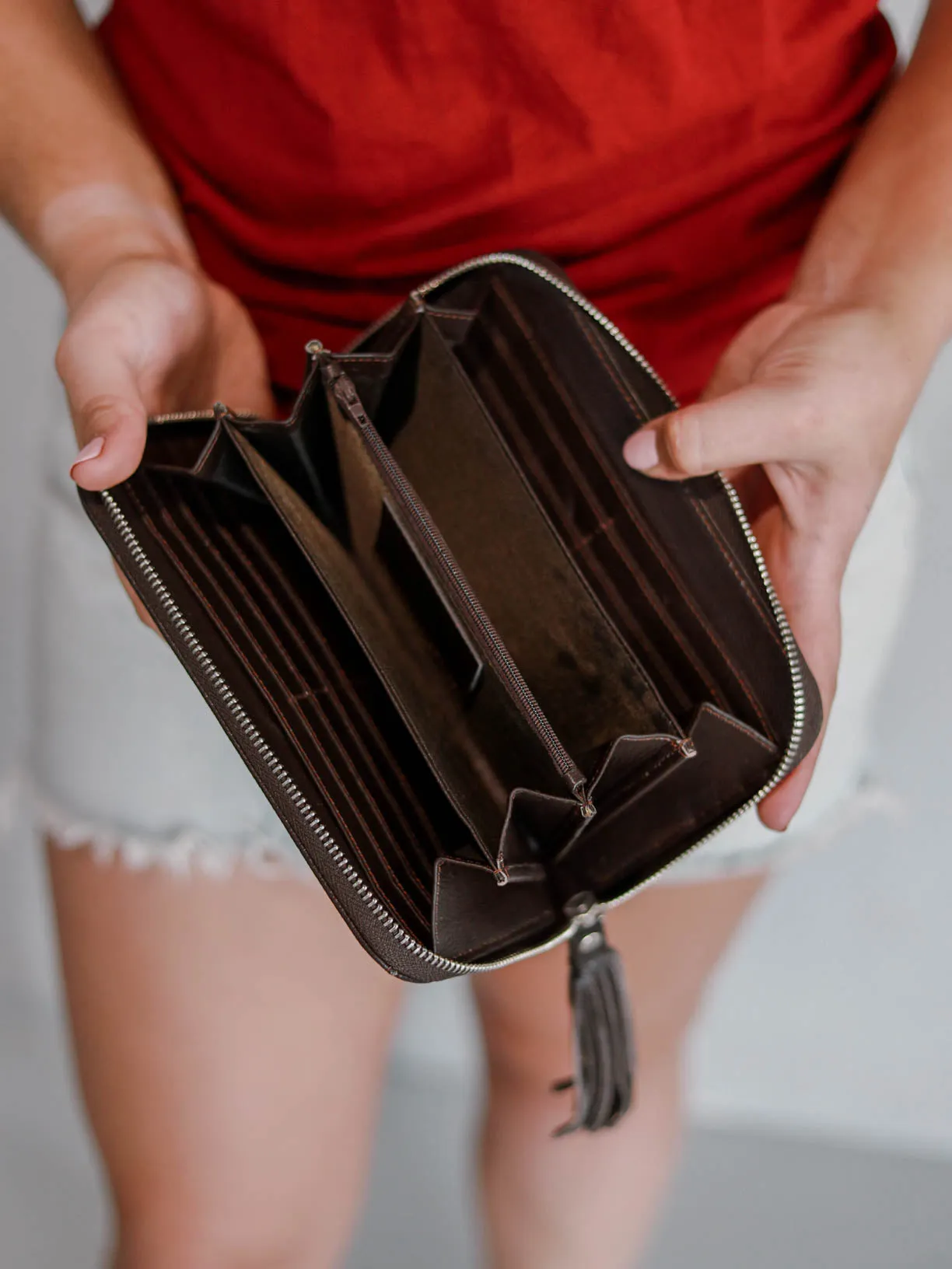 Georgia Small Purse - Dark Brown